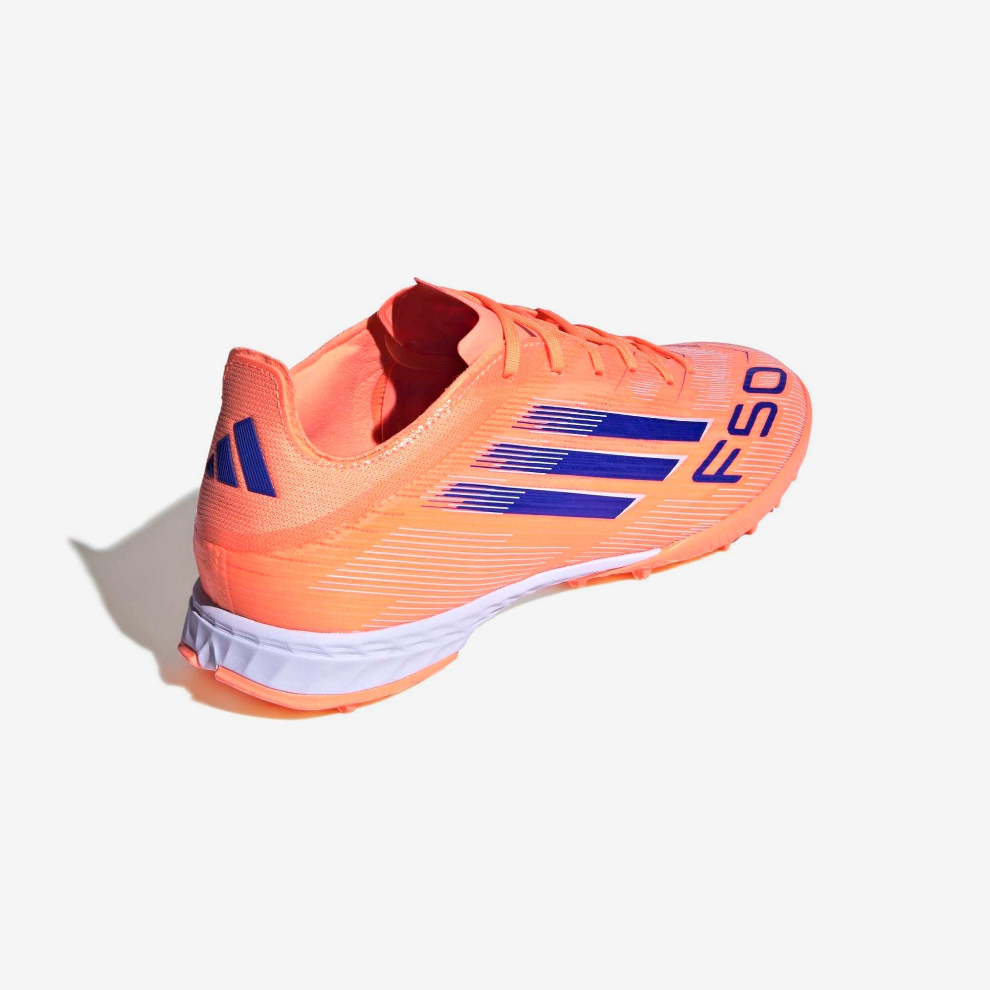 adidas F50 Pro Turf Low-Top Soccer Shoes - Beam Orange / Lucid Blue / Cloud White