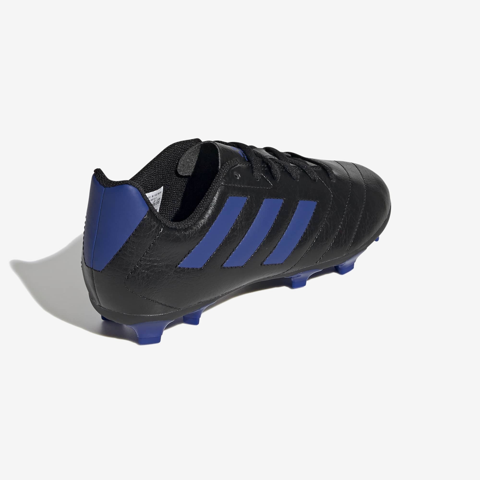 adidas Jr. Goletto VII Little/Big Kids' Firm-Ground Low-Top Soccer Cleats - Core Black / Team Royal Blue / Team Royal Blue