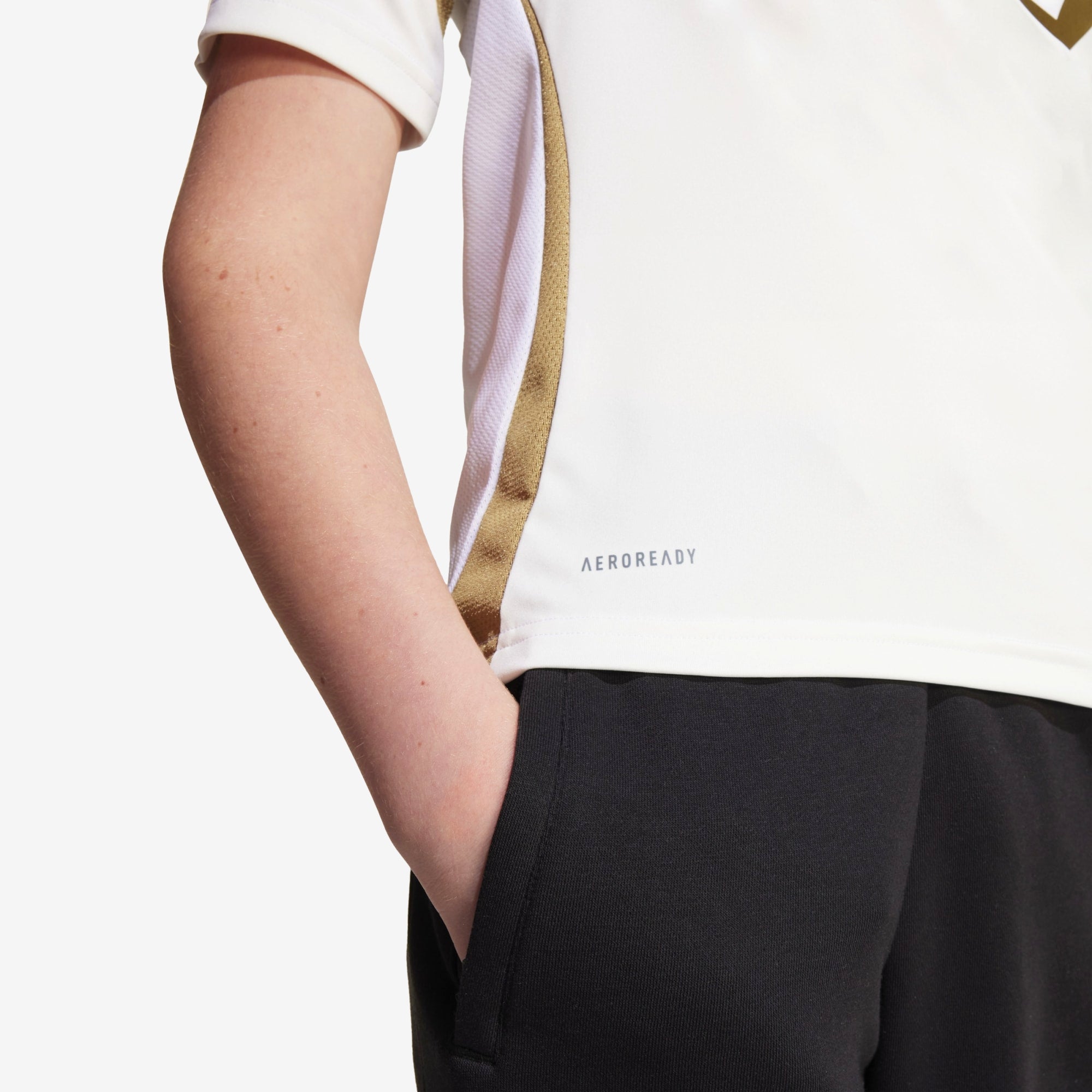 adidas LAFC 2025/26 Stadium Away Big Kids' AEROREADY Soccer Replica Jersey - White