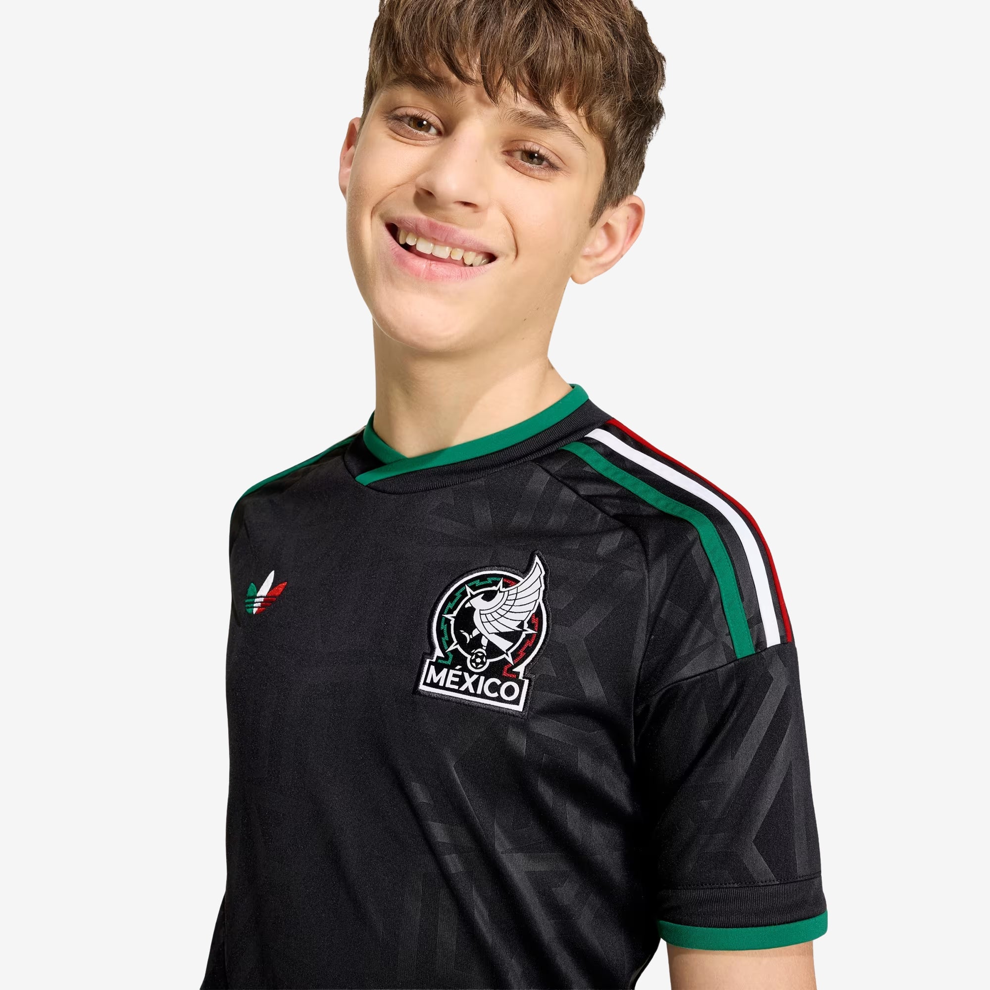 adidas Mexico 20226 Stadium Third Big Kids' Soccer Jersey - Black