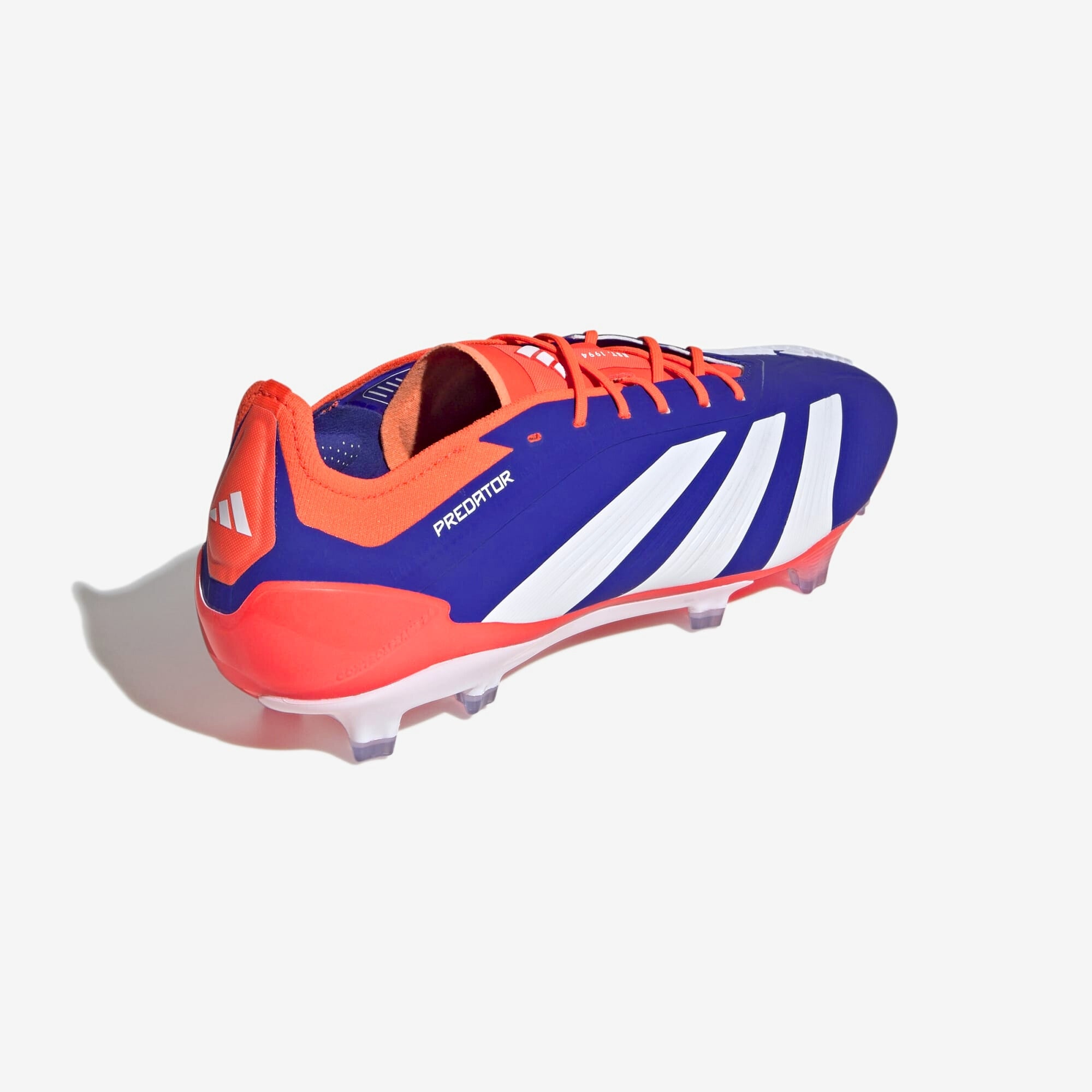 adidas Predator Elite FG Low-Top Soccer Cleats - Lucid Blue / Cloud White / Solar Red