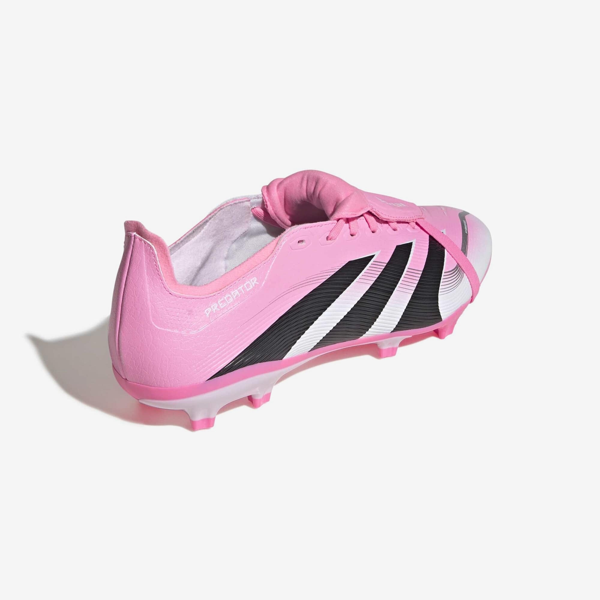 adidas Predator League Fold-Over Tongue Firm/Multi-Ground Low-Top Soccer Cleats - Beam Pink / Core Black / Cloud White
