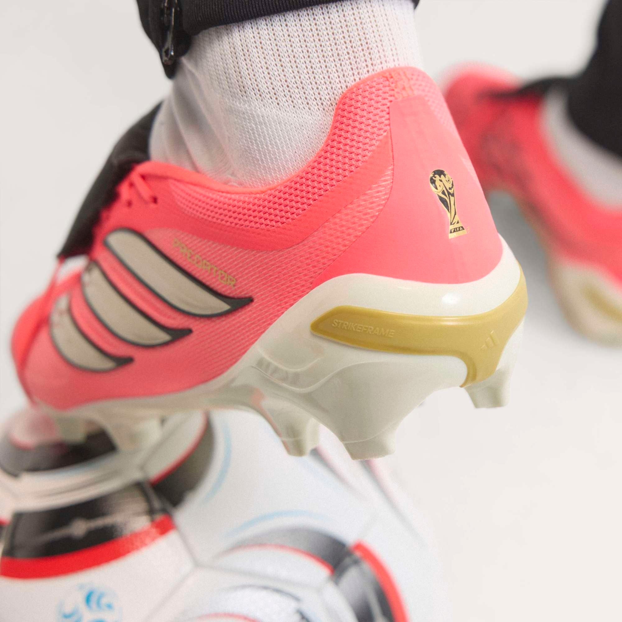 adidas Predator League Fold-Over Tongue Firm-Ground Low-Top Soccer Cleats - Solar Turbo / Thermal Chrome / Core Black
