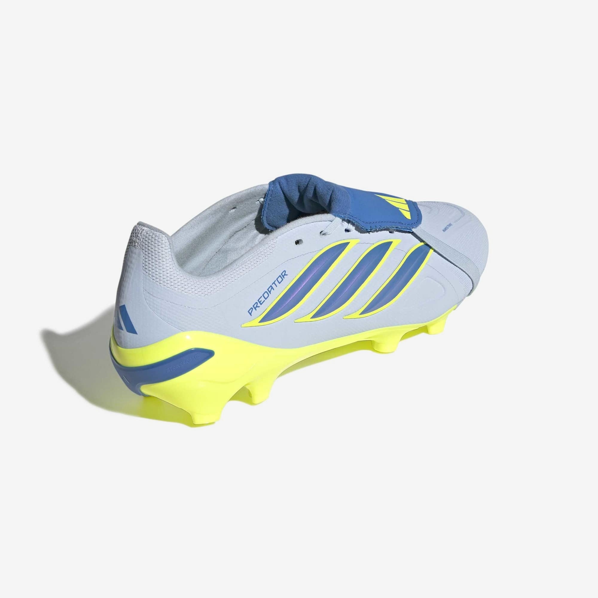 adidas Predator League Fold-Over Tongue Firm-Ground Low-Top Soccer Cleats - Crystal Sky / Ray Blue / Team Solar Yellow 2