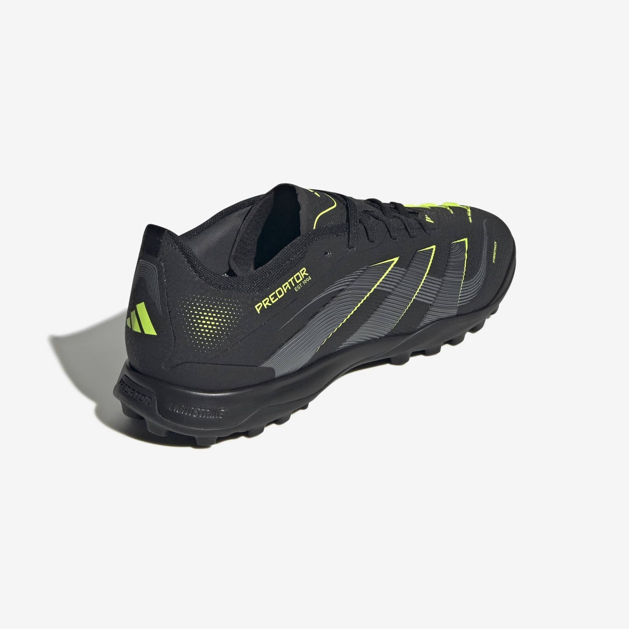 adidas Predator Pro Turf Low-Top Soccer Shoes - Core Black / Carbon / Lucid Lemon