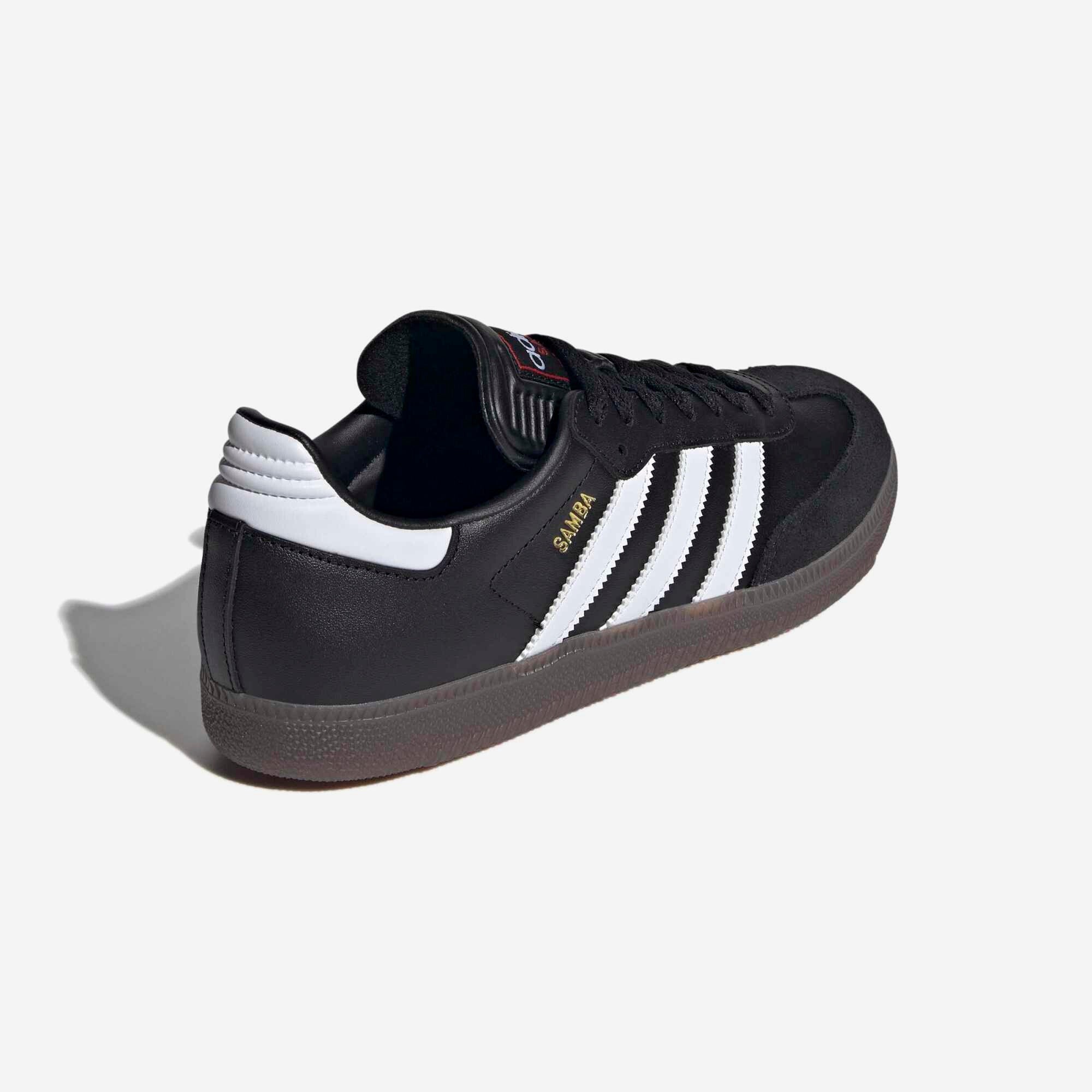 adidas Samba Indoor Low-Top Soccer Shoes - Core Black / Cloud White / Vivid Red