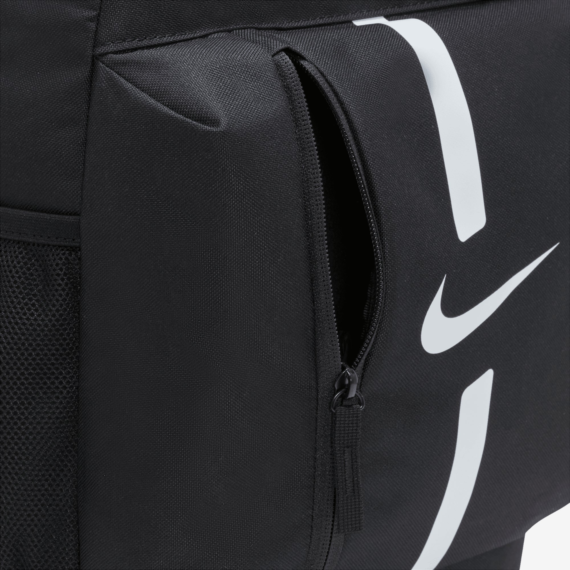 Nike Academy Team Kids' Soccer Backpack (22L) - Black/Black/White