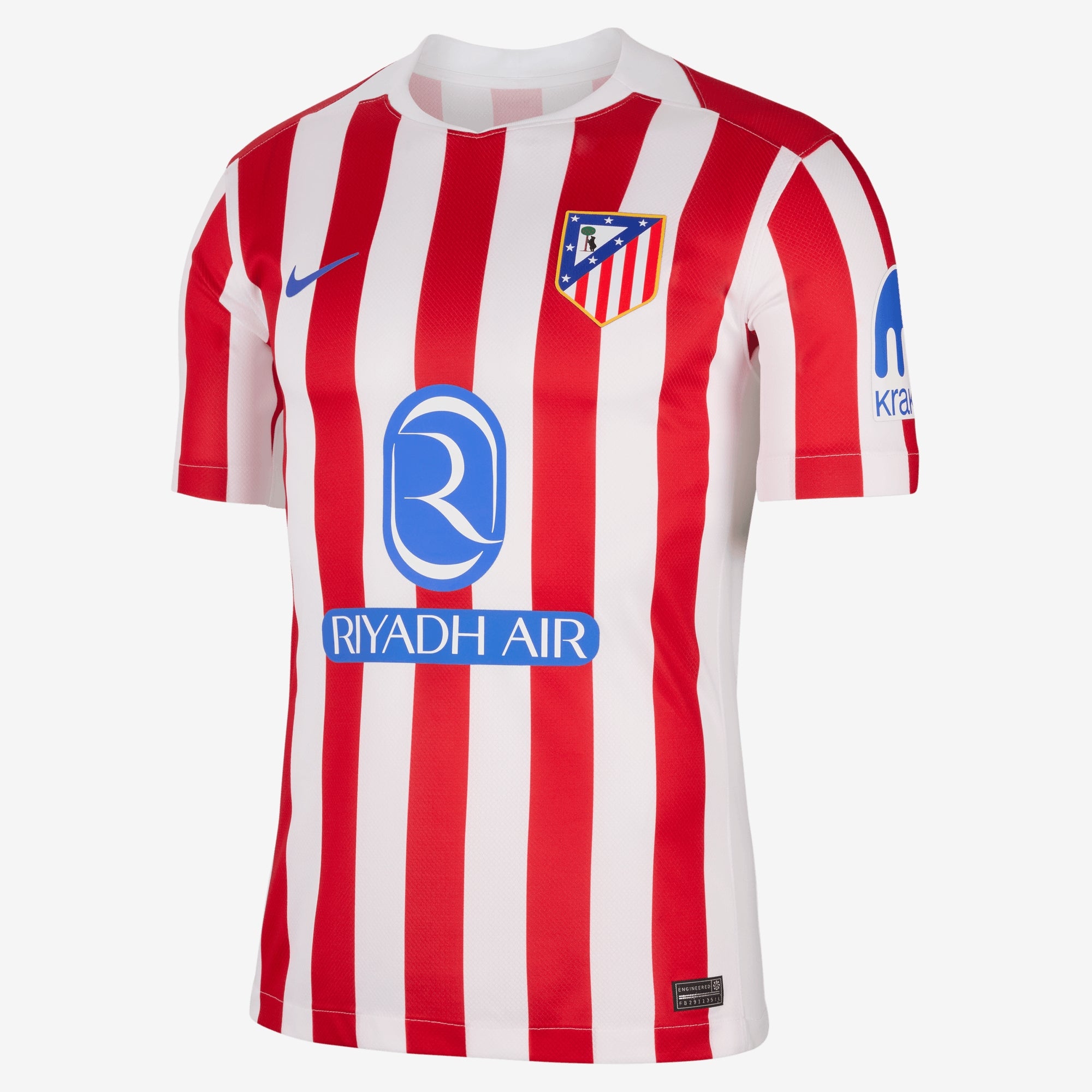 Nike Atlético Madrid 2025/26 Stadium Home Men's Dri-FIT Soccer Replica Jersey - Sport Red/White/Hyper Royal