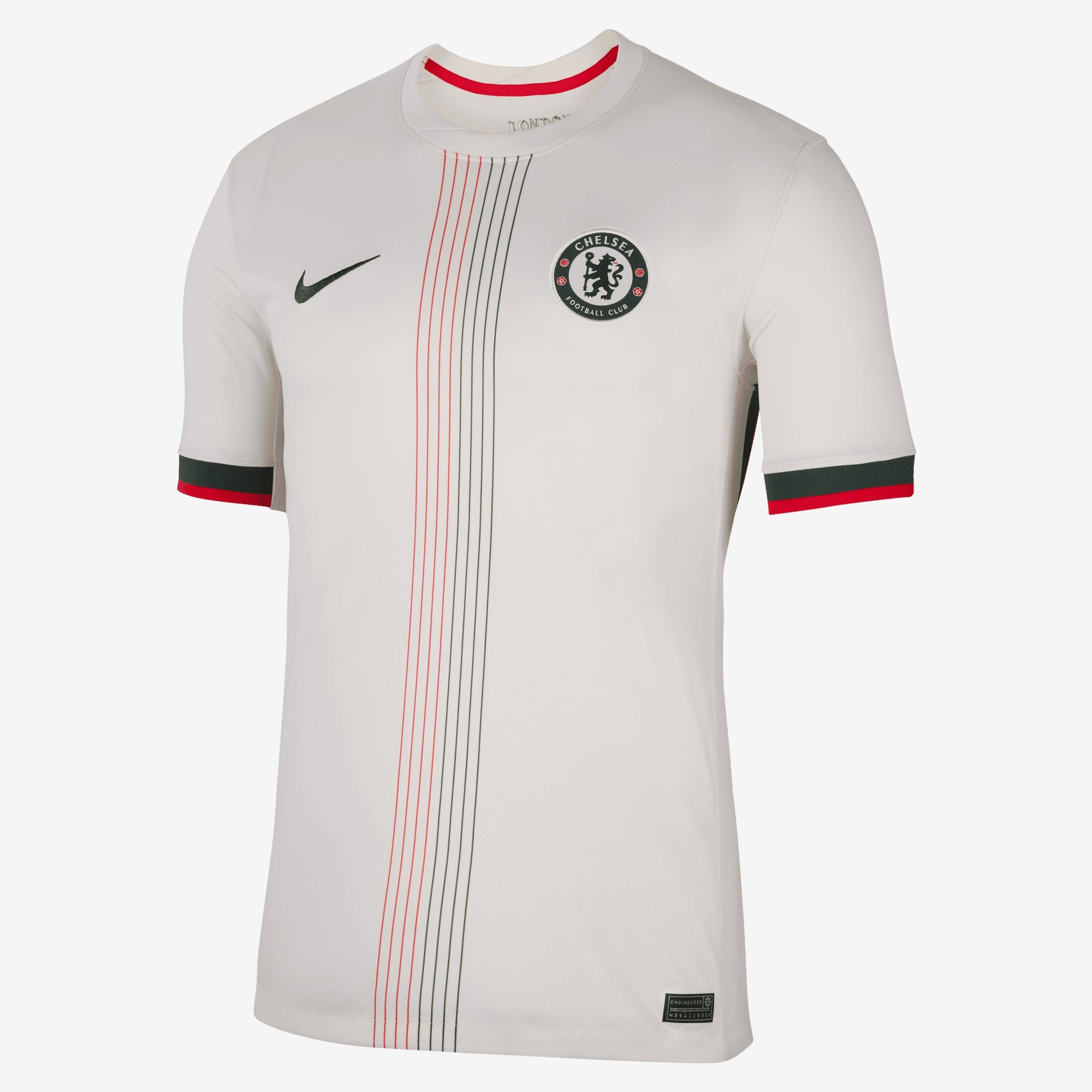 Nike Chelsea FC 2025/26 Stadium Away Men's Dri-FIT Soccer Replica Jersey - Phantom/Speed Red/Galactic Jade