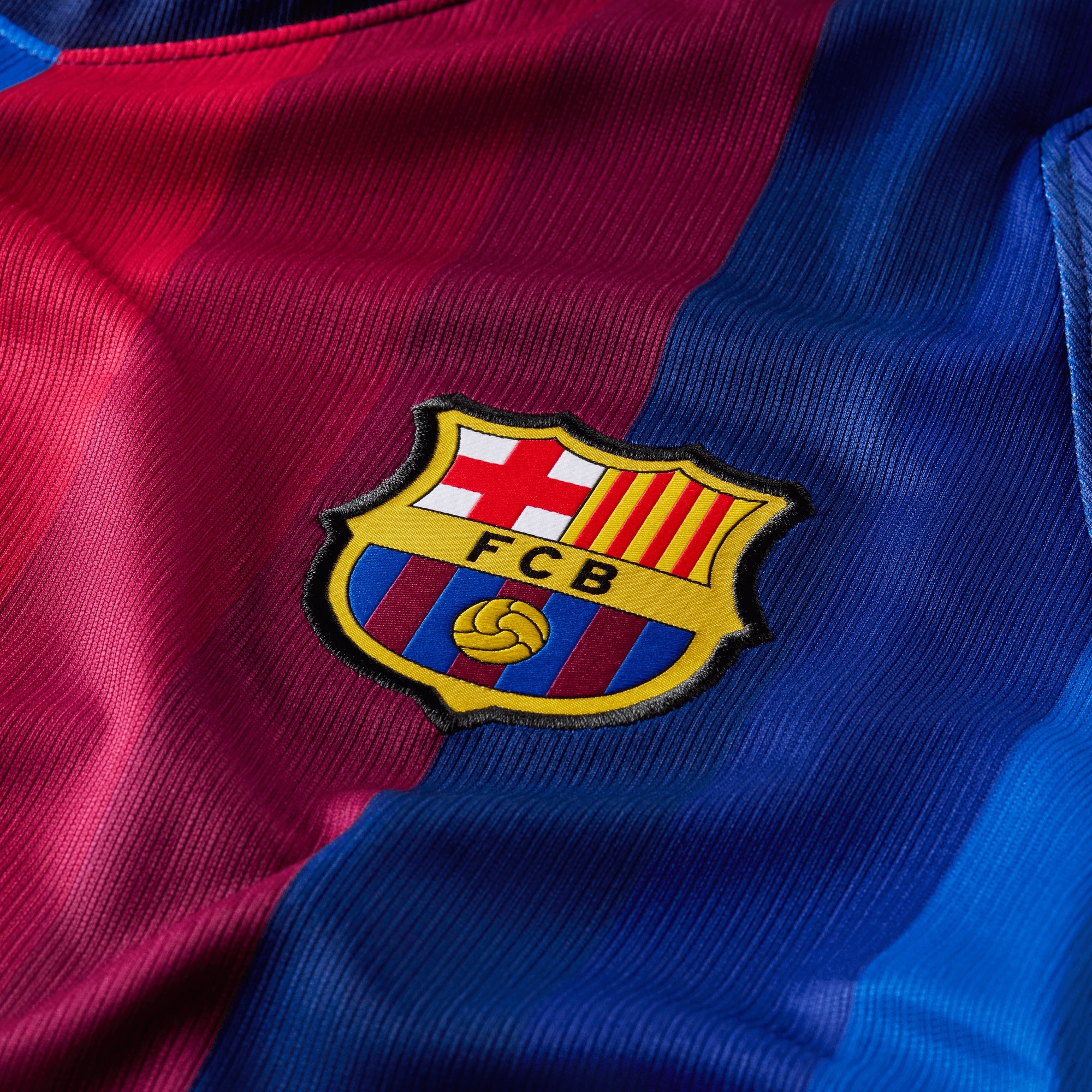 Nike FC Barcelona 2026/27 Stadium Home Women's Dri-FIT Soccer Replica Jersey - Deep Garnet/Blue Void/Mineral Yellow