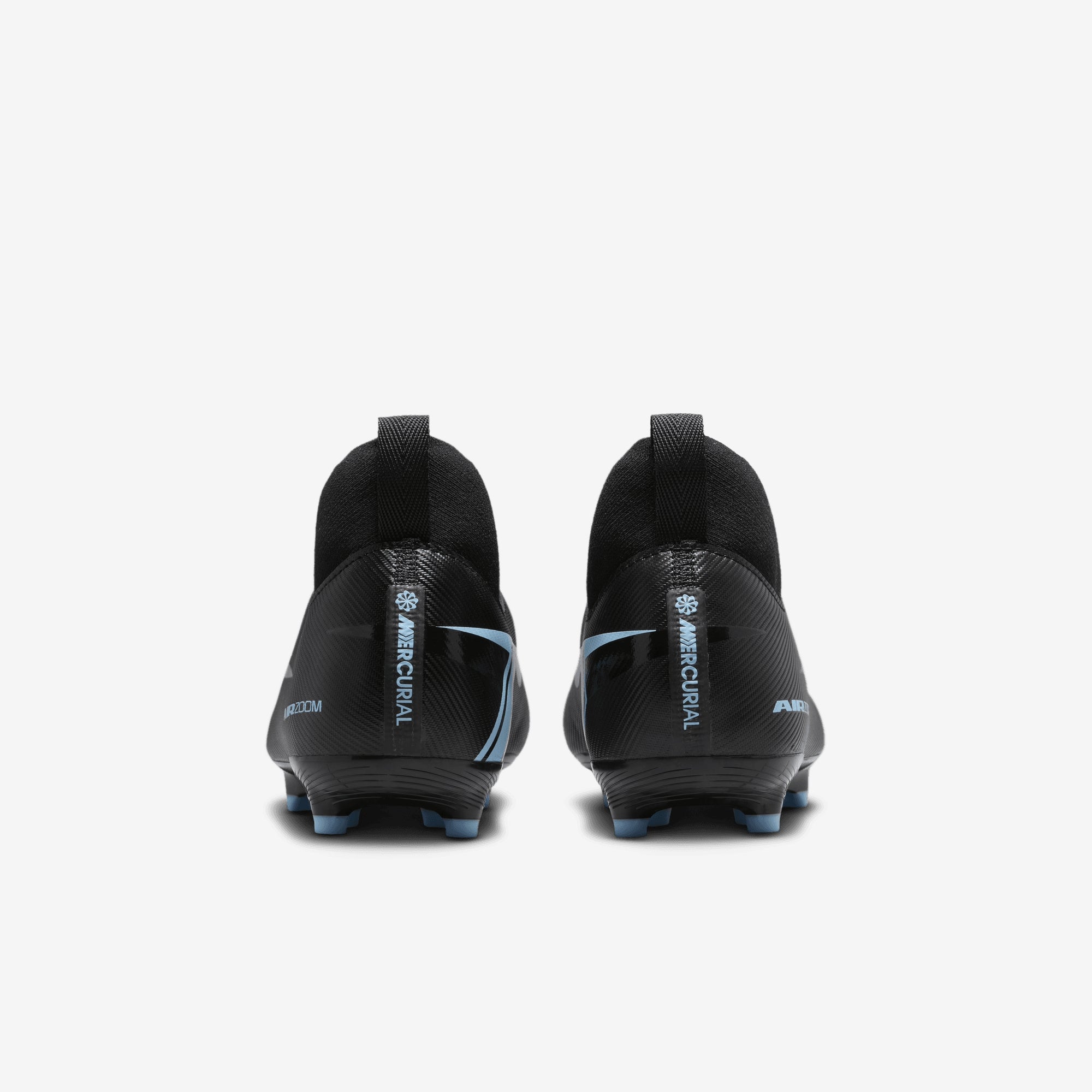 Nike Jr. Mercurial Superfly 10 Academy Little/Big Kids' Multi-Ground High-Top Soccer Cleats - Black/Ice Blue