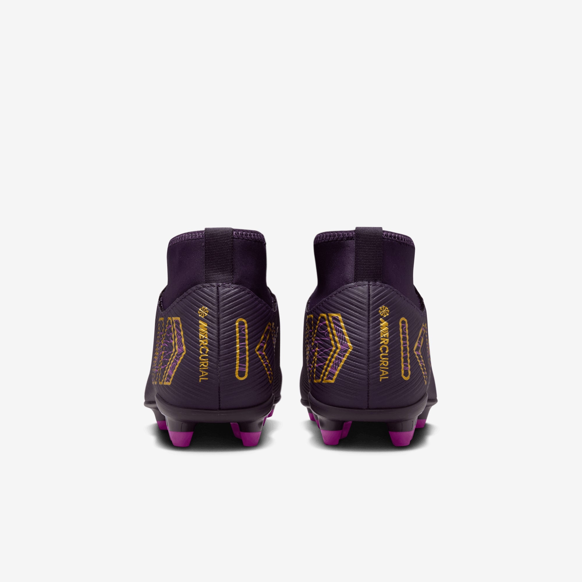 Nike Jr. Mercurial Superfly 10 Club "Kylian Mbappé" Little/Big Kids' MG High-Top Soccer Cleats - Grand Purple/Pale Ivory