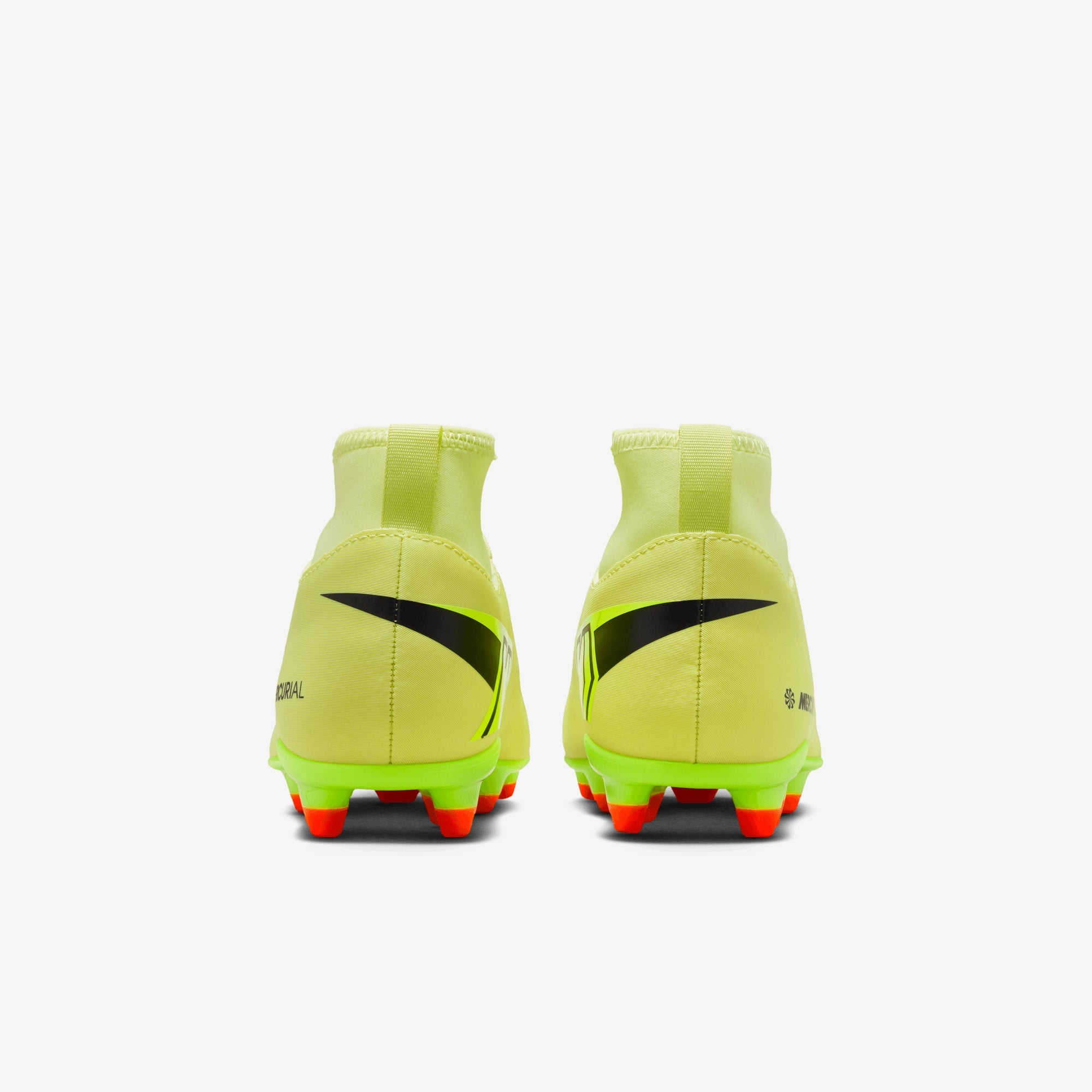 Nike Jr. Mercurial Superfly 10 Club Little/Big Kids' Multi-Ground High-Top Soccer Cleats - Limelight/Volt-Hyper Crimson