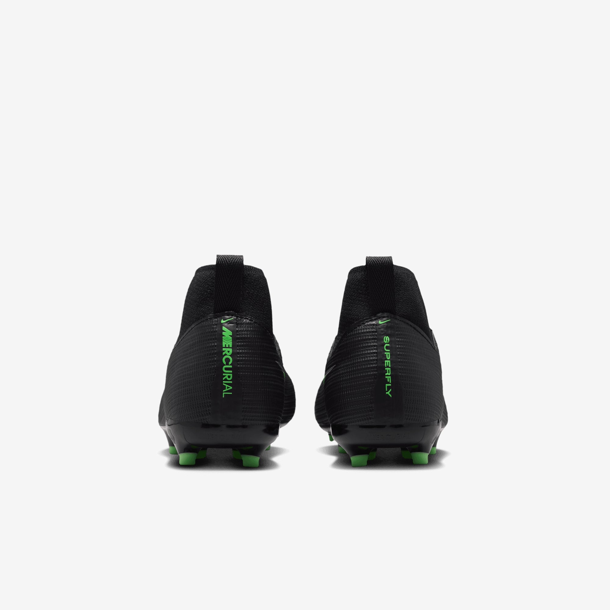 Nike Jr. Mercurial Superfly 11 Academy Big Kids' Multi-Ground High-Top Soccer Cleats - Black/Illusion Green-Black