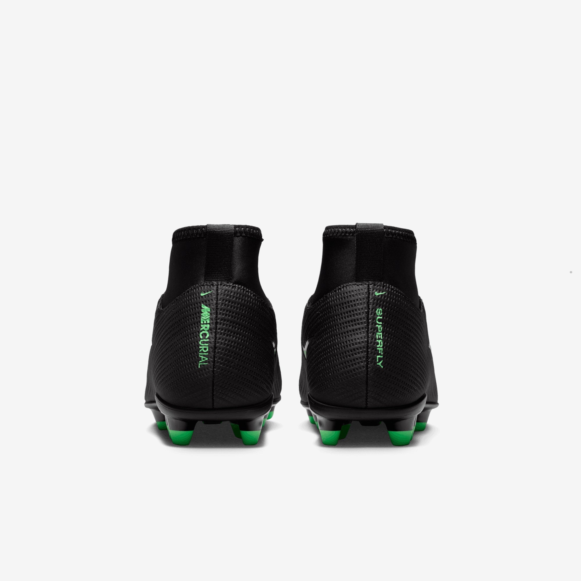Nike Jr. Mercurial Superfly 11 Club Big Kids' Multi-Ground High-Top Soccer Cleats - Black/Illusion Green-Black