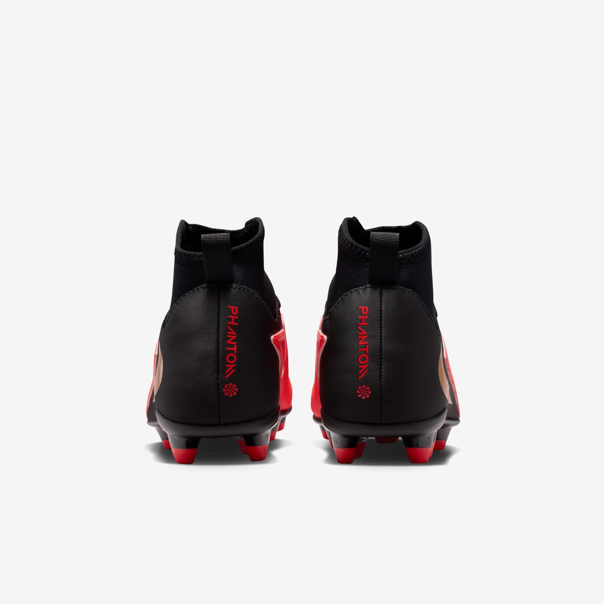 Nike Jr. Phantom 6 High Club Big Kids' Multi-Ground Soccer Cleats - Bright Crimson/Black-Bright Crimson