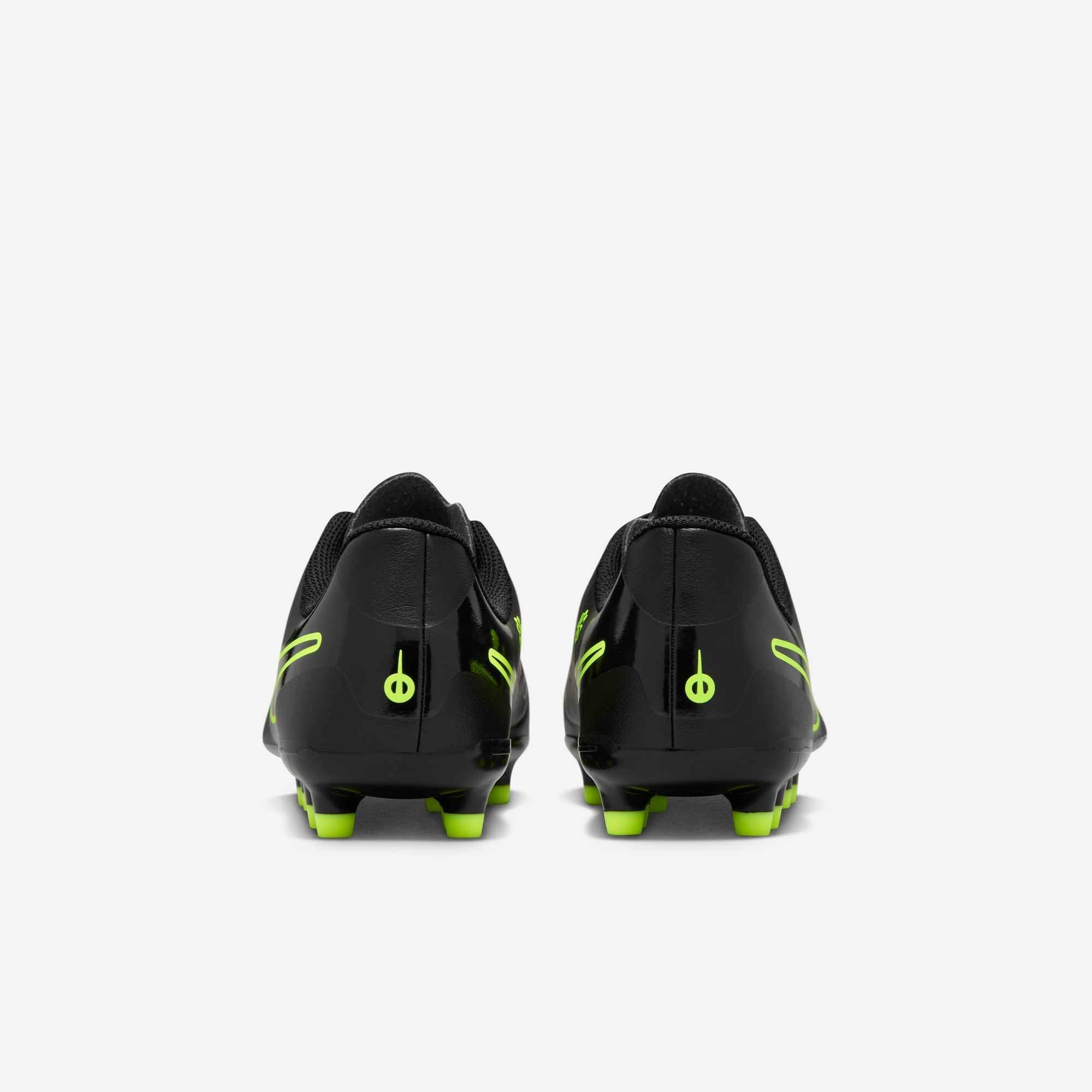 Nike Jr. Tiempo Legend 10 Club Little/Big Kids' MG Low-Top Soccer Cleats - Black/Volt
