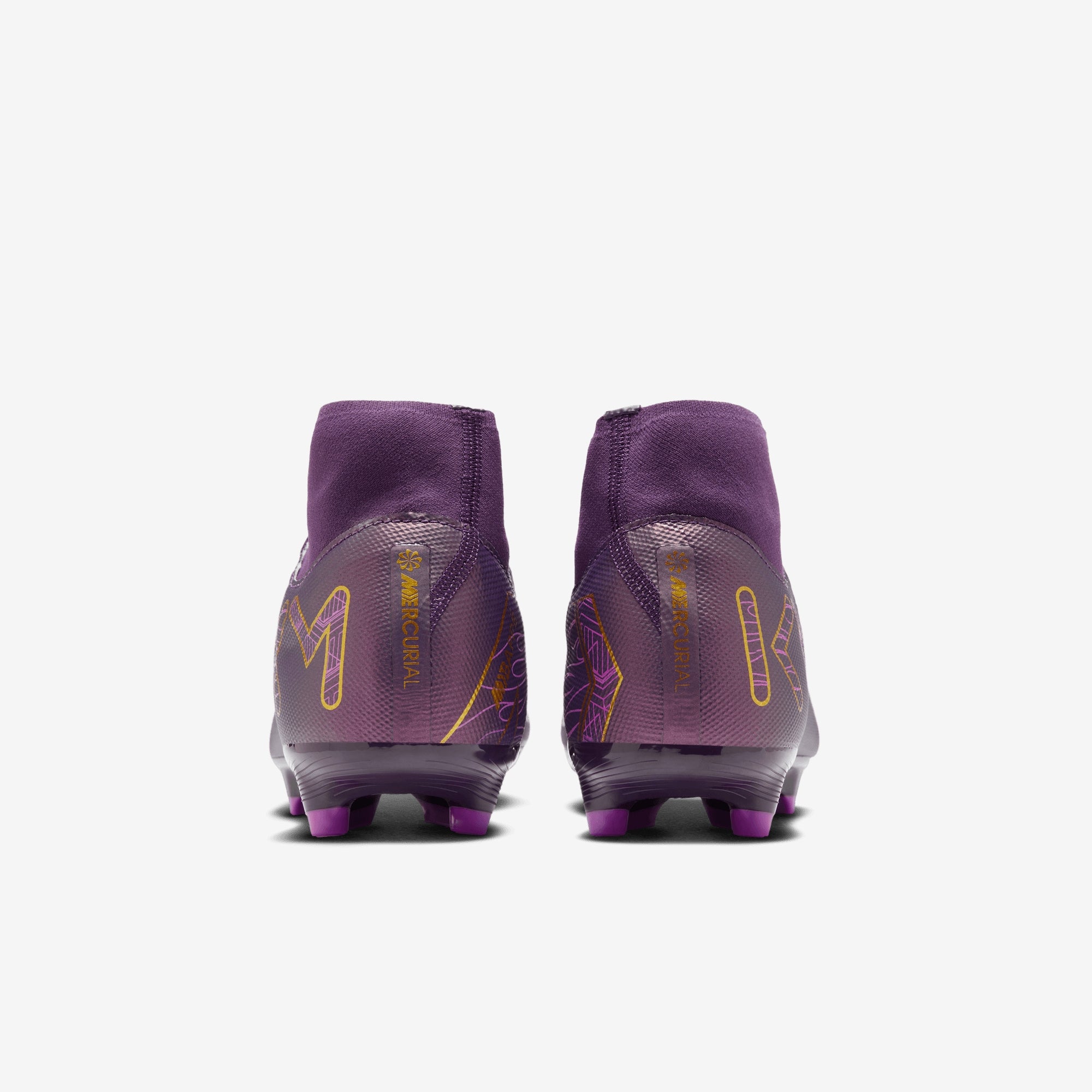 Nike Mercurial Superfly 10 Academy "Kylian Mbappé" MG High-Top Soccer Cleats - Grand Purple/Pale Ivory