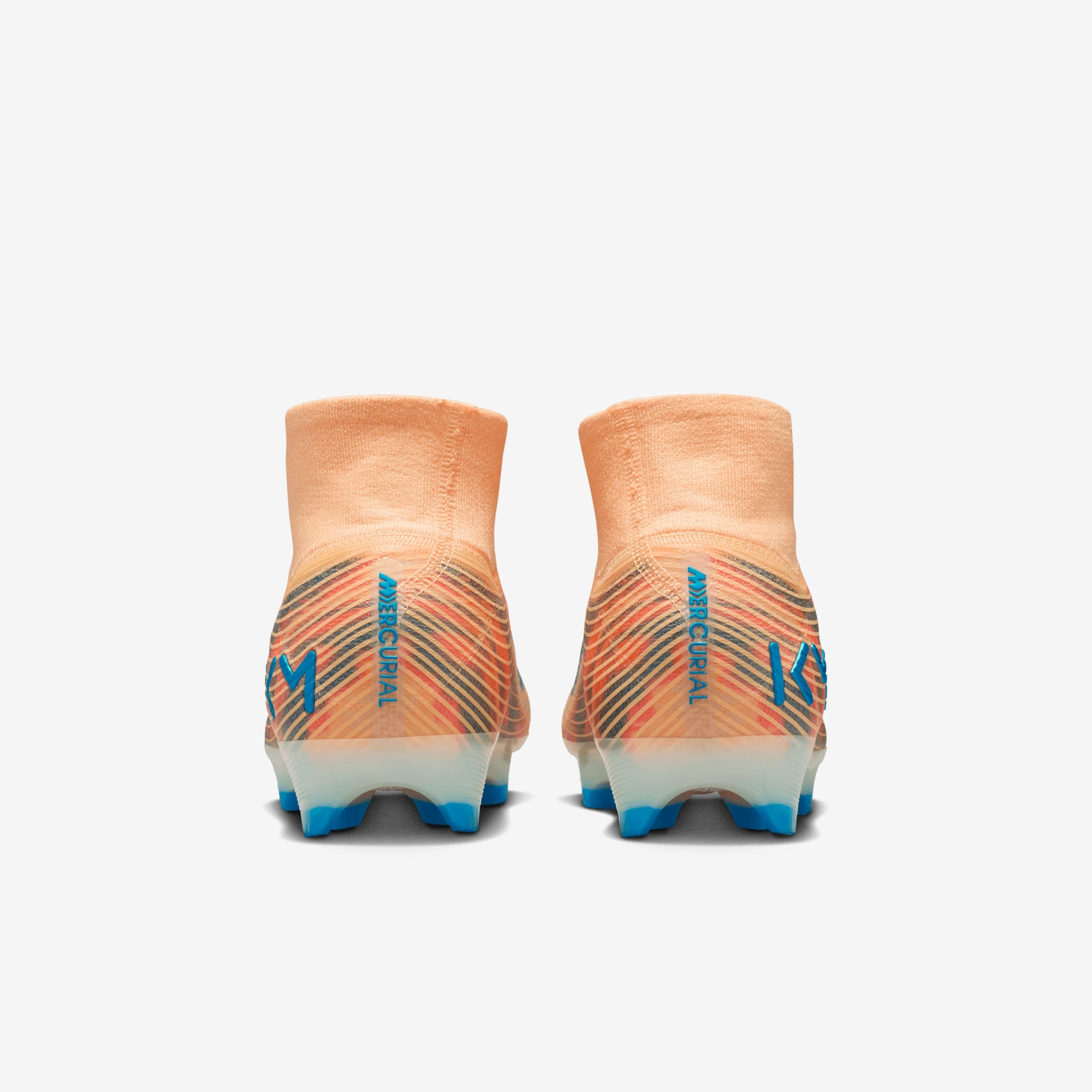 Nike Mercurial Superfly 10 Elite "Kylian Mbappé" Firm-Ground High-Top Soccer Cleats - Melon Tint/Neo Turq-Igloo