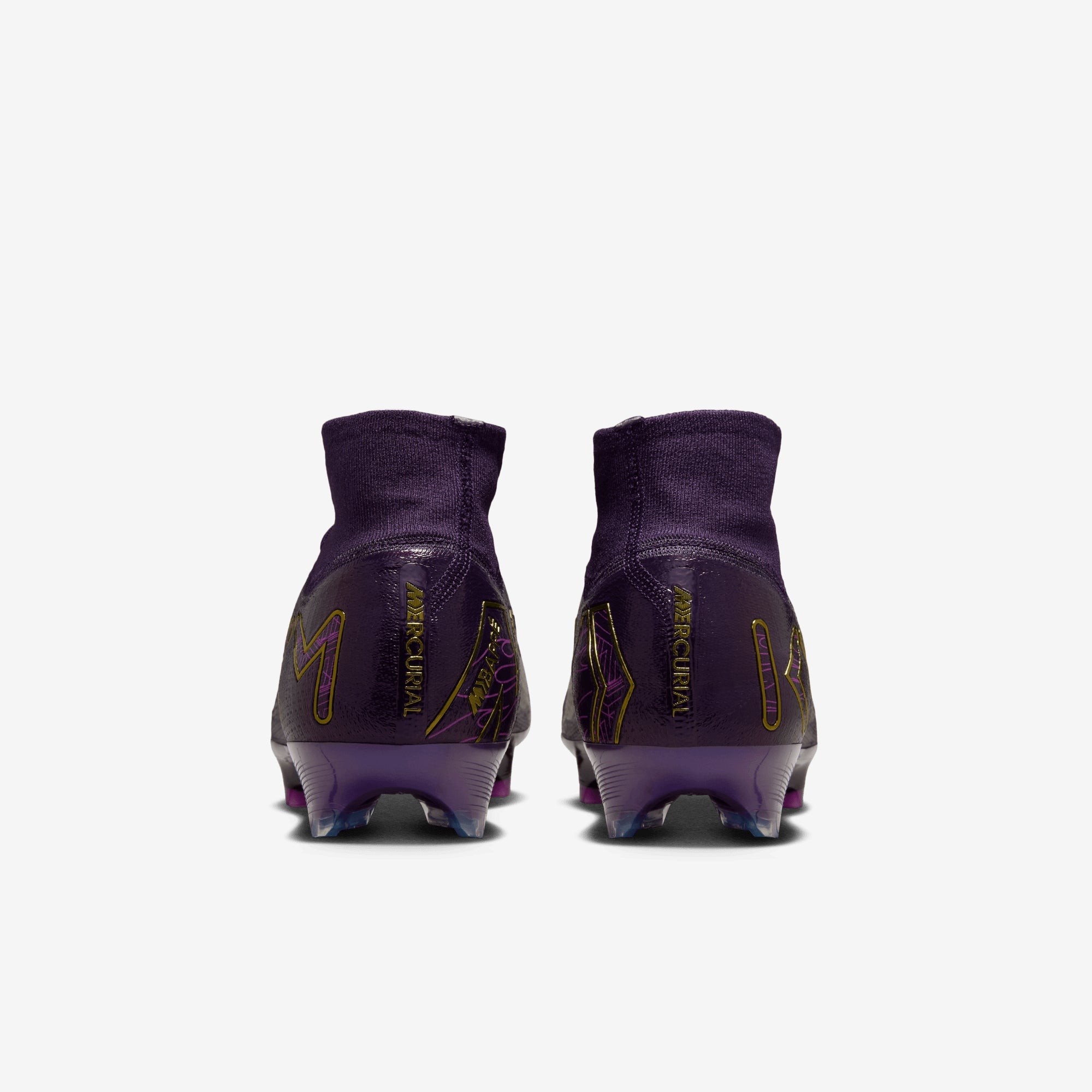 Nike Mercurial Superfly 10 Elite "Kylian Mbappé" FG High-Top Soccer Cleats - Grand Purple/Pale Ivory