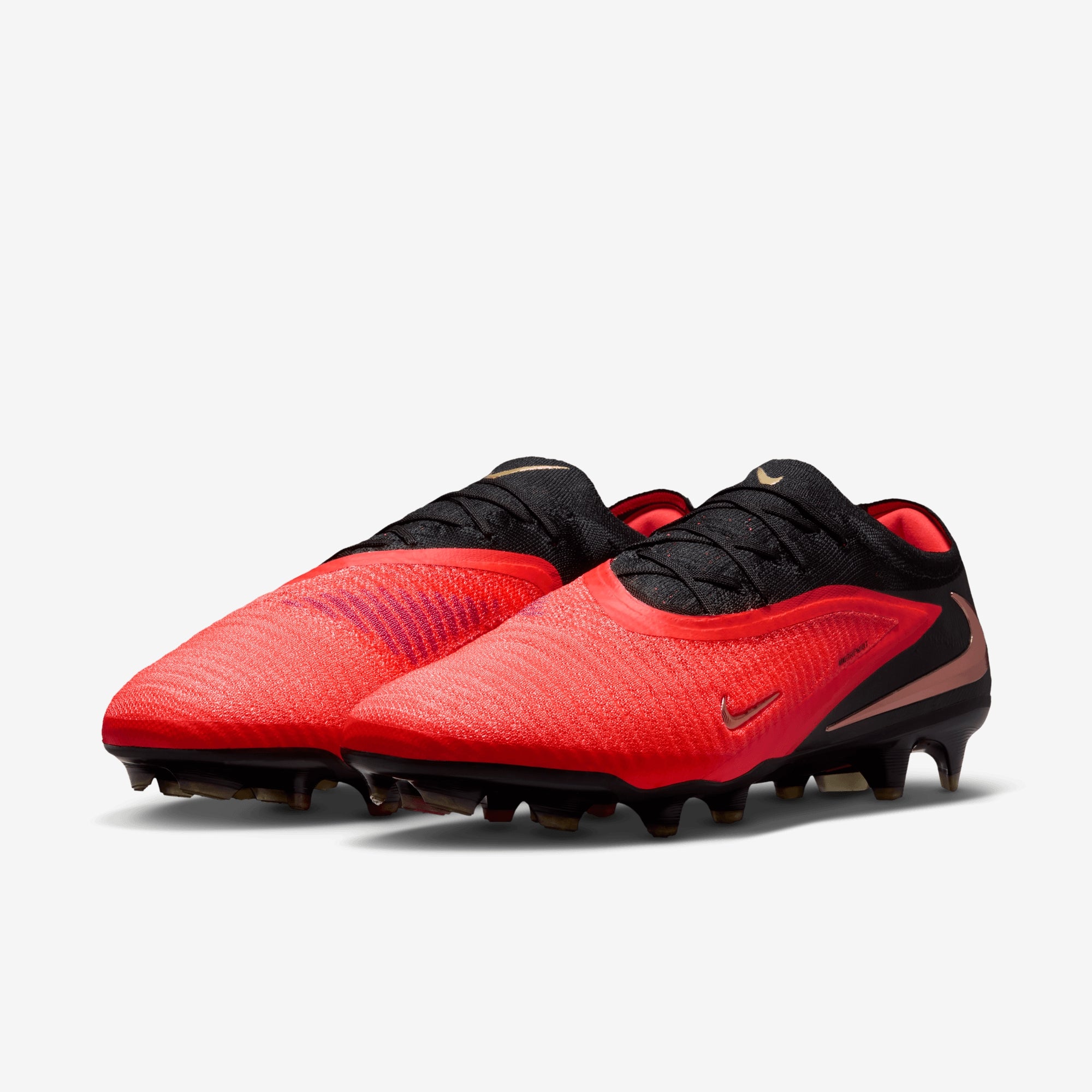 Nike Phantom 6 Low Elite Firm-Ground Soccer Cleats - Bright Crimson/Blur-Black