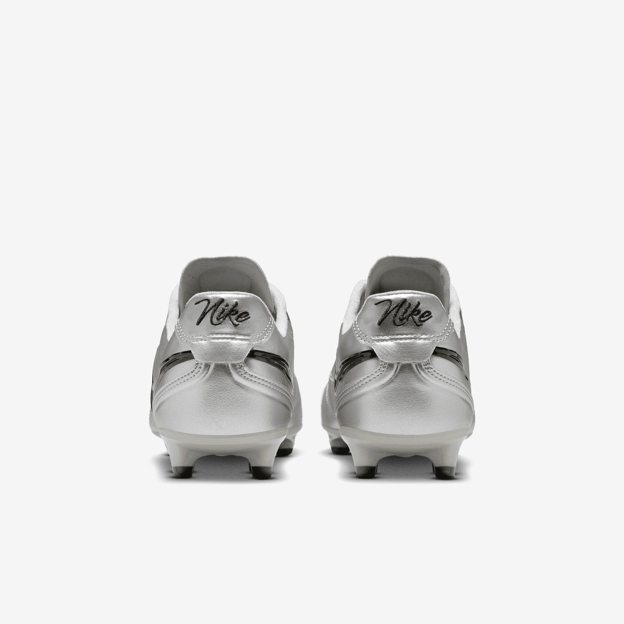 Nike Tiempo Ligera Pro Firm-Ground Low-Top Soccer Cleats - Metallic Silver/Black