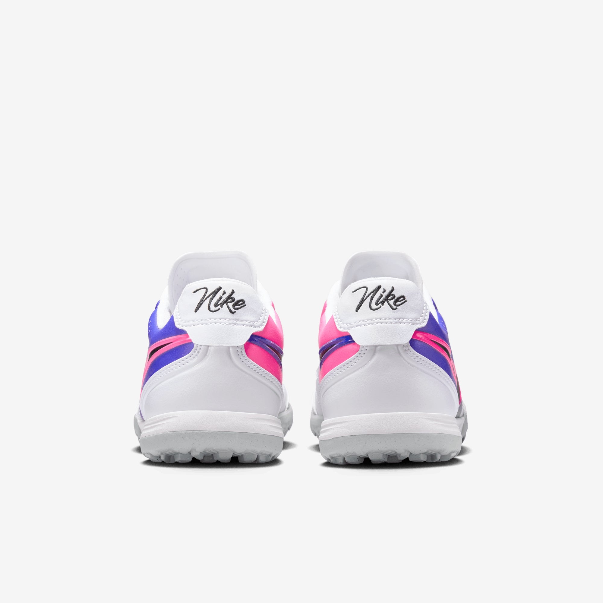 Nike Tiempo Ligera Pro Turf Low-Top Soccer Shoes - White/Black-Racer Blue-Pink Blast