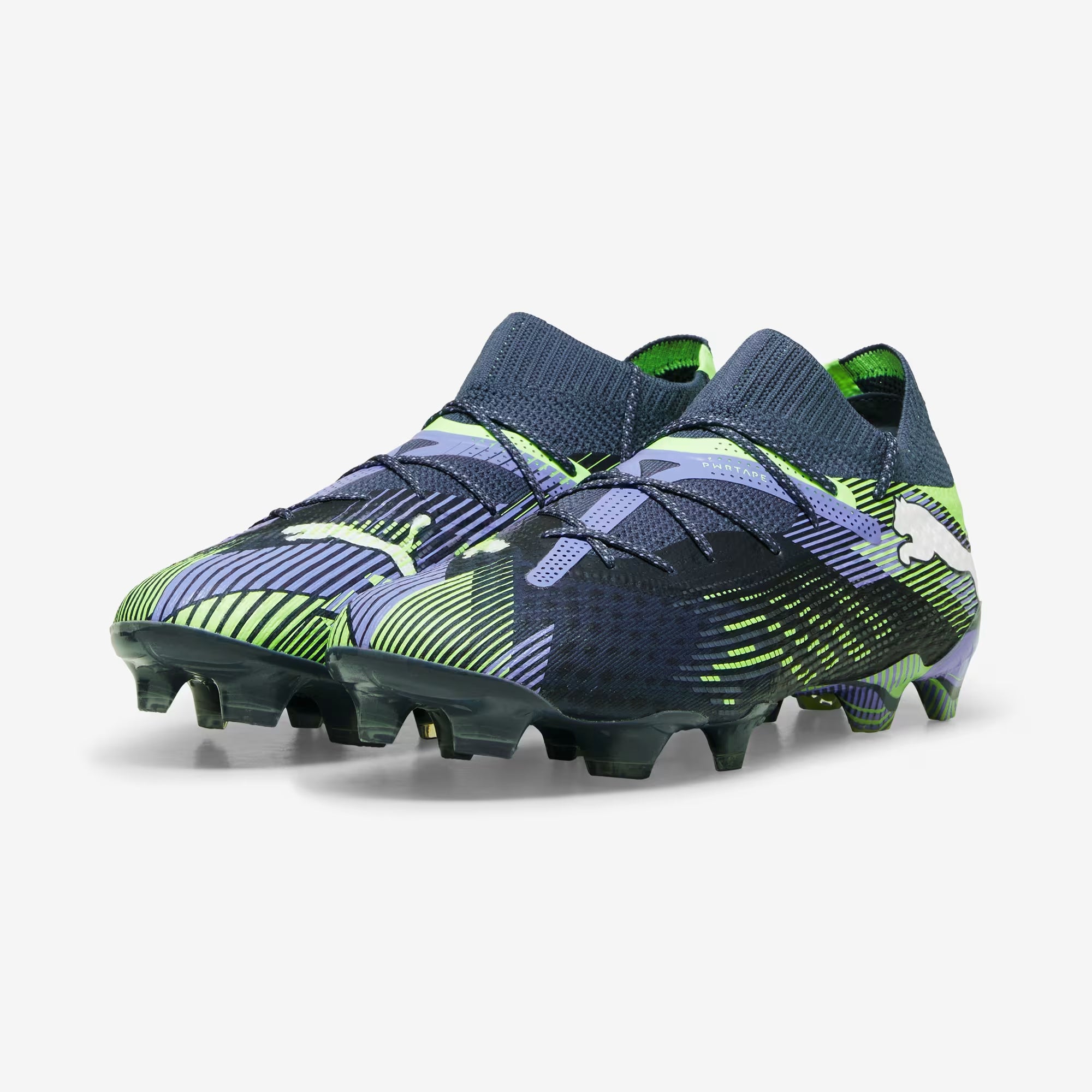 PUMA FUTURE 7 ULTIMATE Firm/Artificial-Ground Low-Top Soccer Cleats - Gray Skies-PUMA White-Fizzy Apple