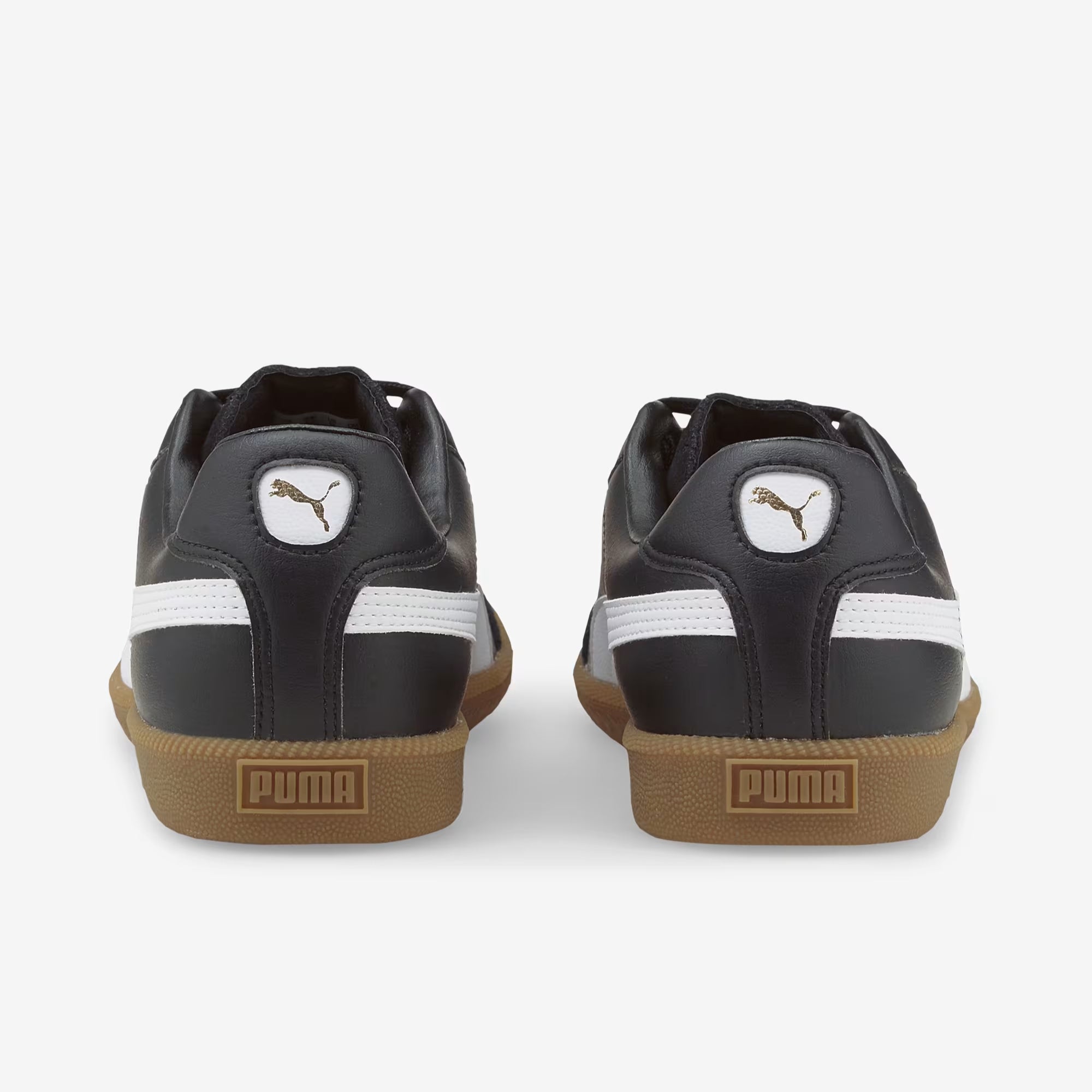 PUMA KING 21 Indoor/Court Low-Top Soccer Shoes - Puma Black-Puma White-Gum