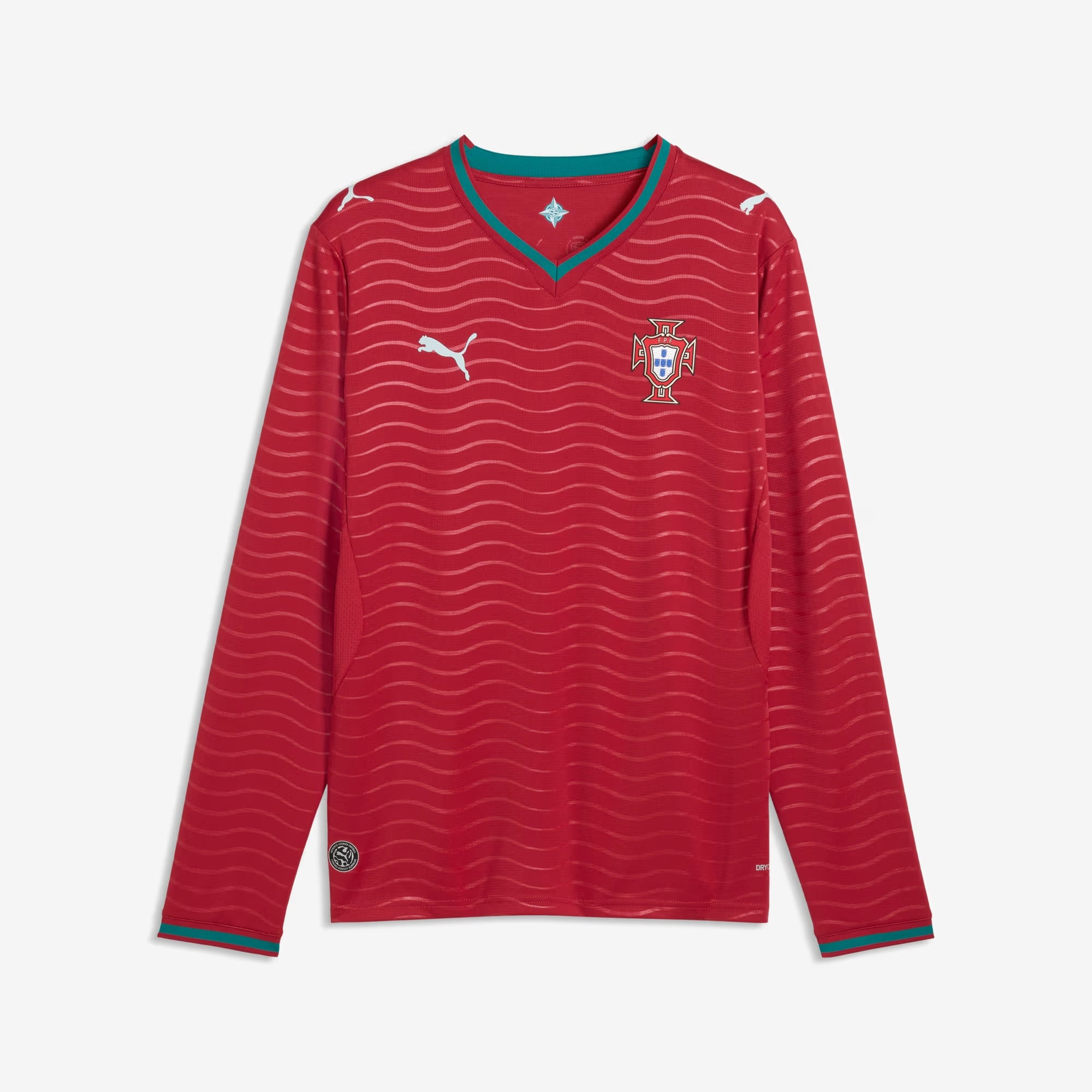 PUMA Portugal 2026 Stadium Home Men's Long-Sleeve Soccer Jersey -