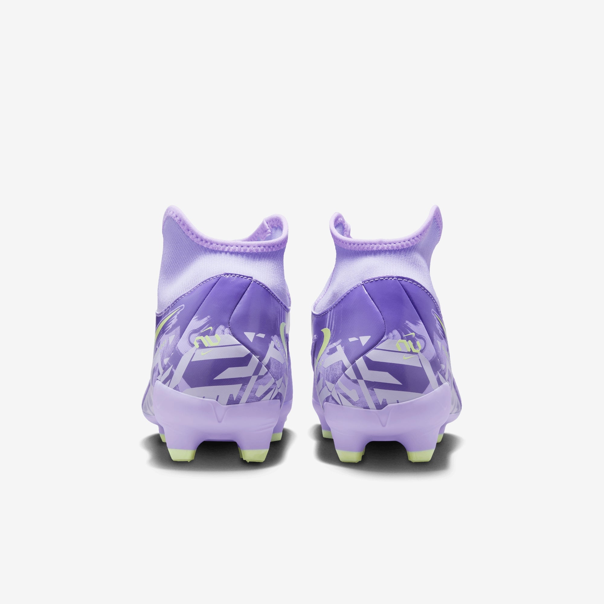 Nike United Phantom Luna 2 Academy MG High-Top Soccer Cleats - Purple Agate/Barely Volt