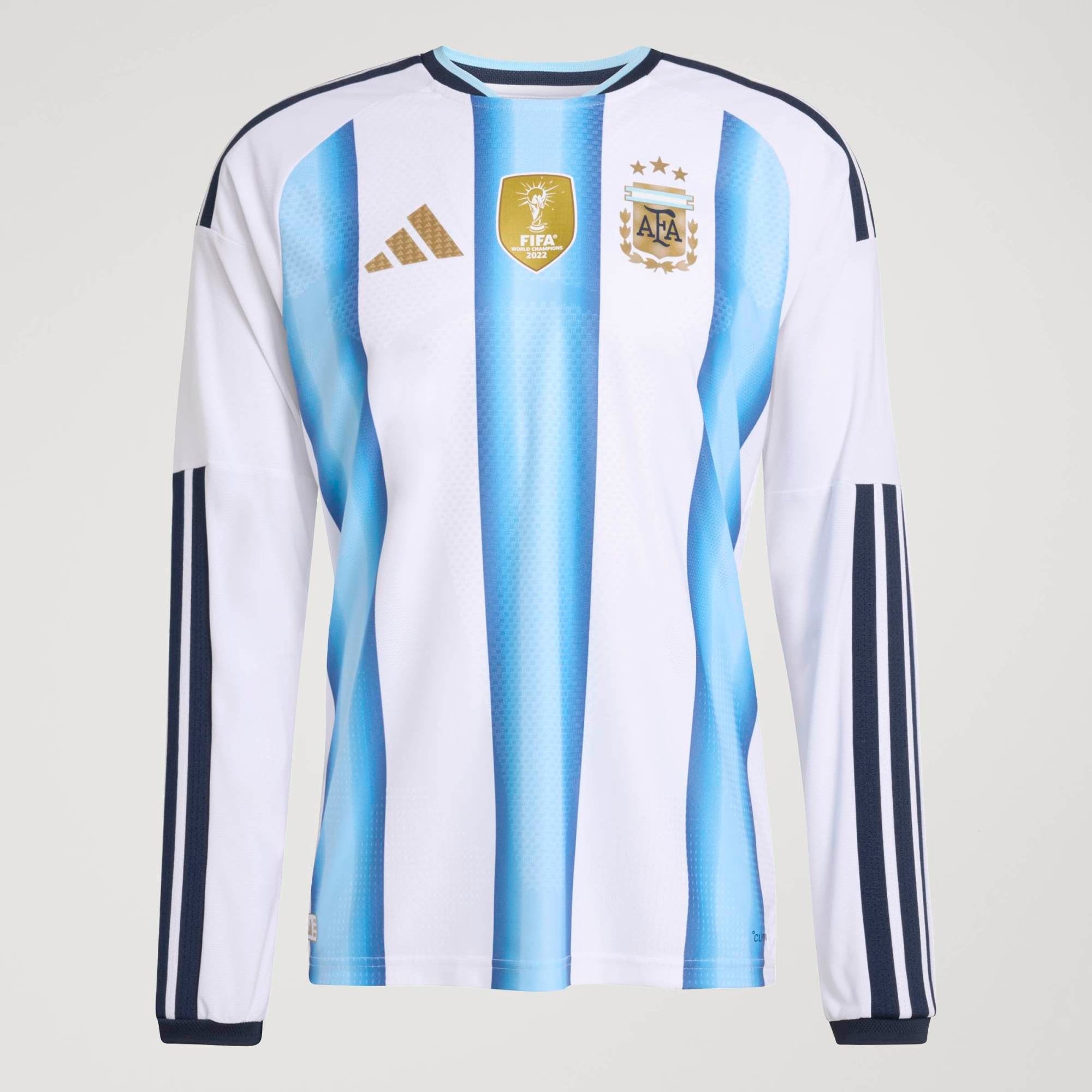 adidas Argentina 2026 Match Home Men's Soccer Authentic Long-Sleeve Jersey - White / Icey Blue / Light Blue