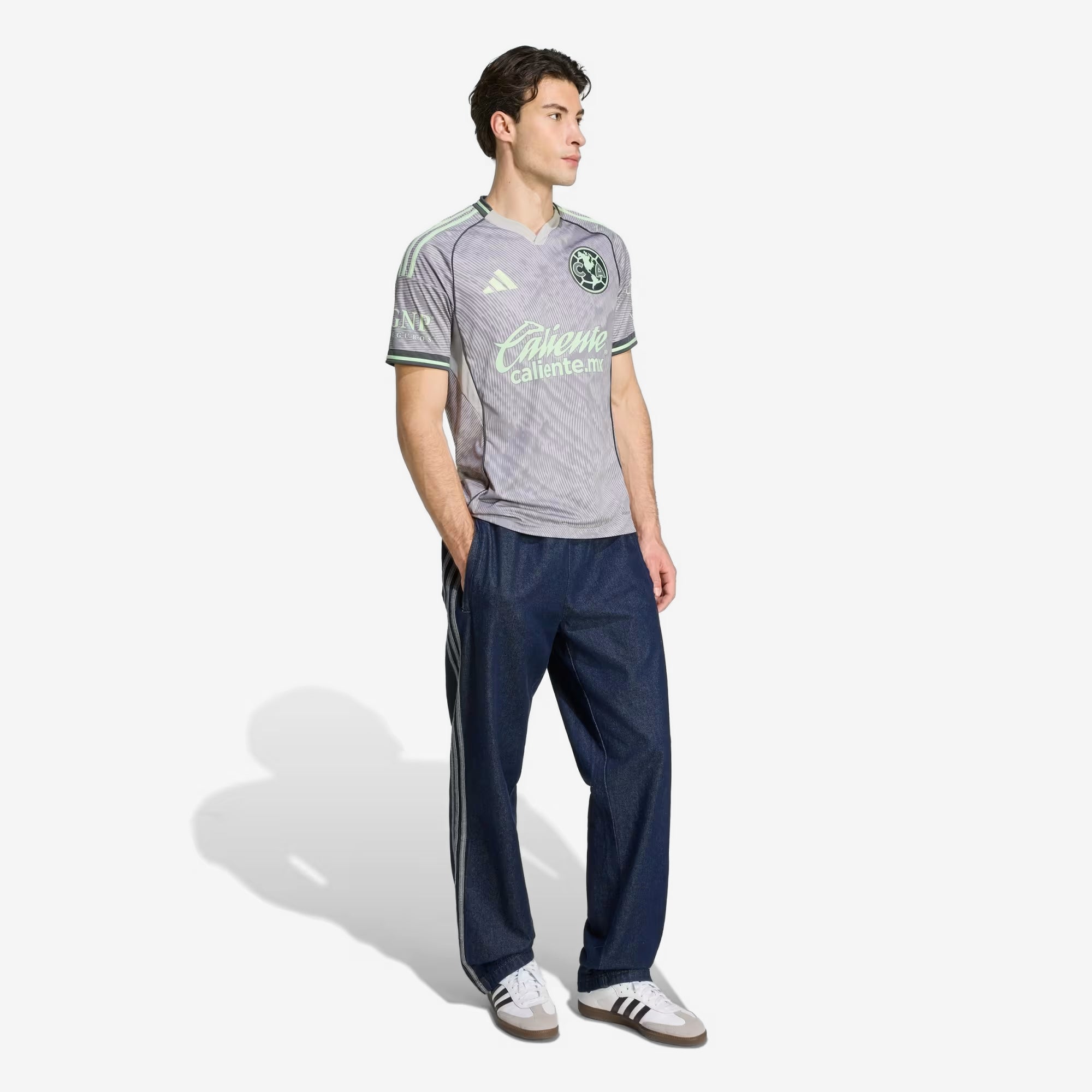 adidas Club America 2025/26 Stadium Third Men's Soccer Jersey - Grey Two