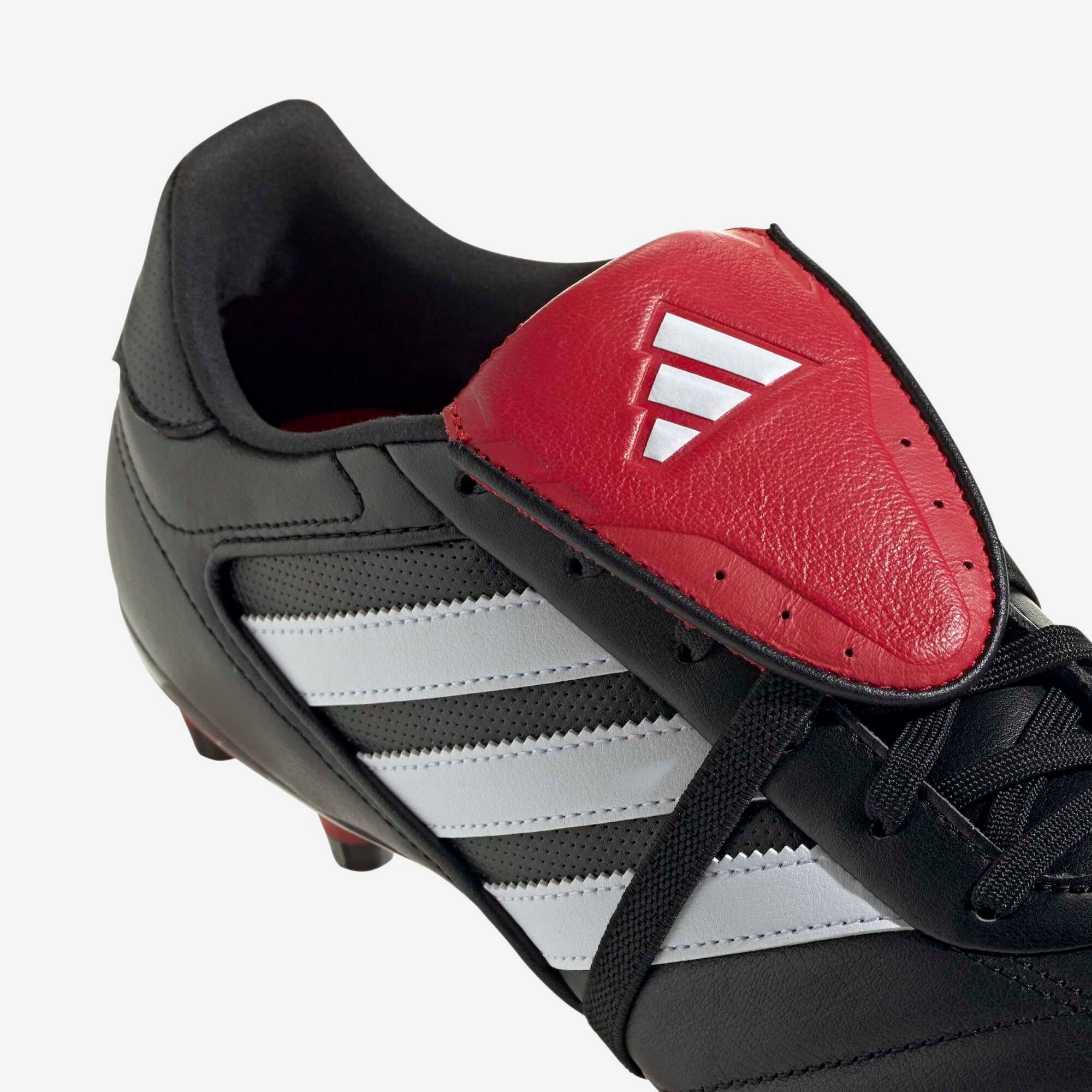 adidas Copa Gloro 2 Firm-Ground Low-Top Soccer Cleats - Core Black / Cloud White / Better Scarlet