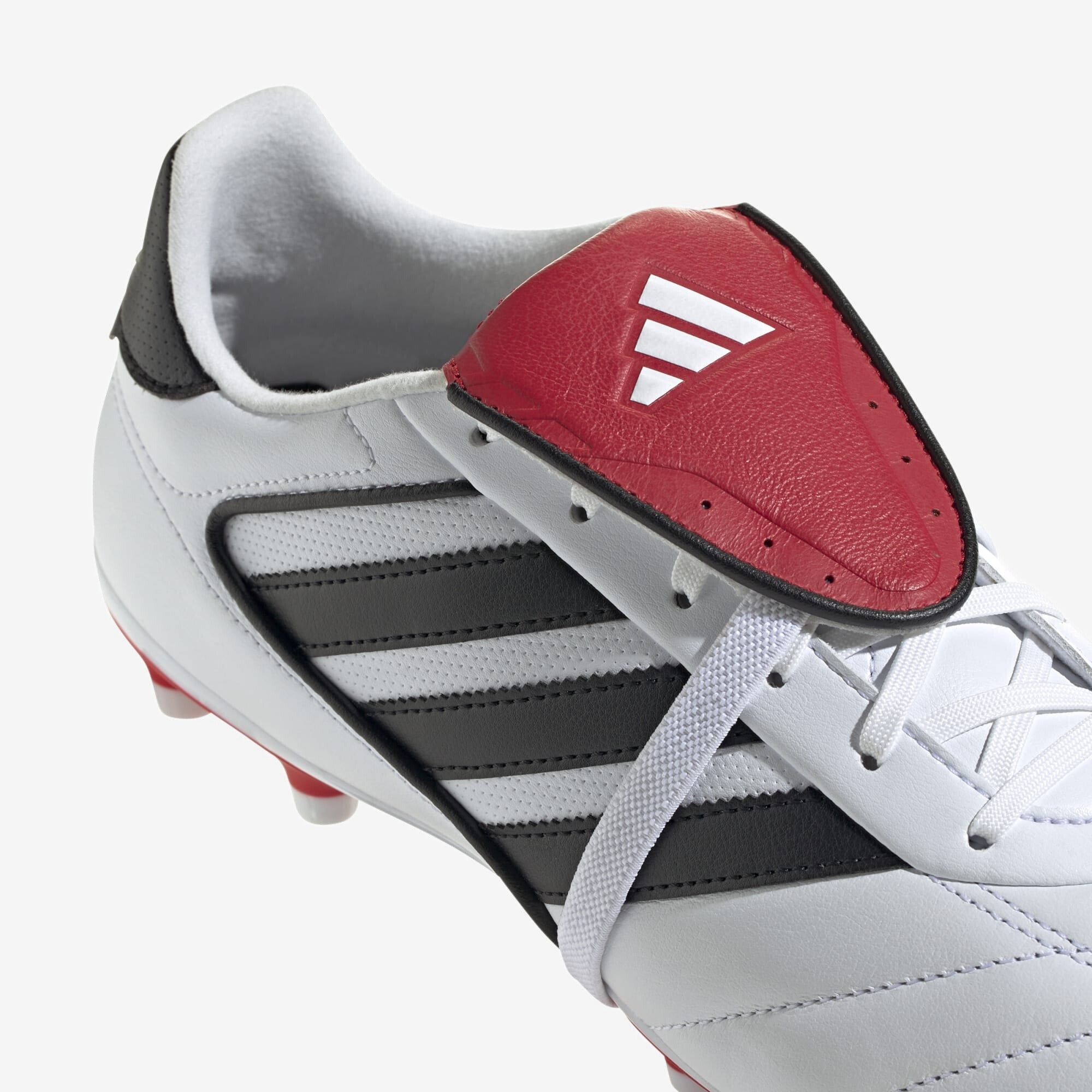 adidas Copa Gloro 2 Firm-Ground Low-Top Soccer Cleats - Cloud White / Core Black / Better Scarlet
