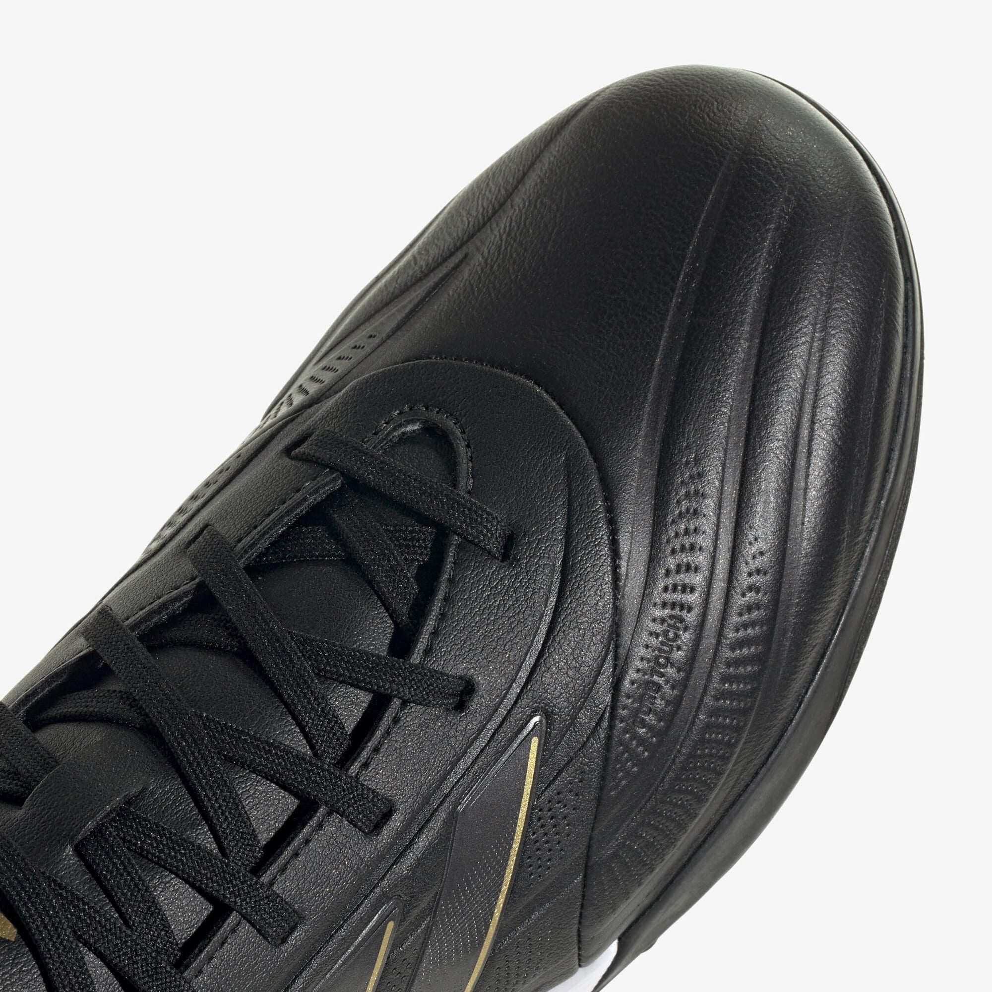 adidas Copa Pure 2 League Turf Low-Top Soccer Shoes - Core Black / Carbon / Gold Metallic