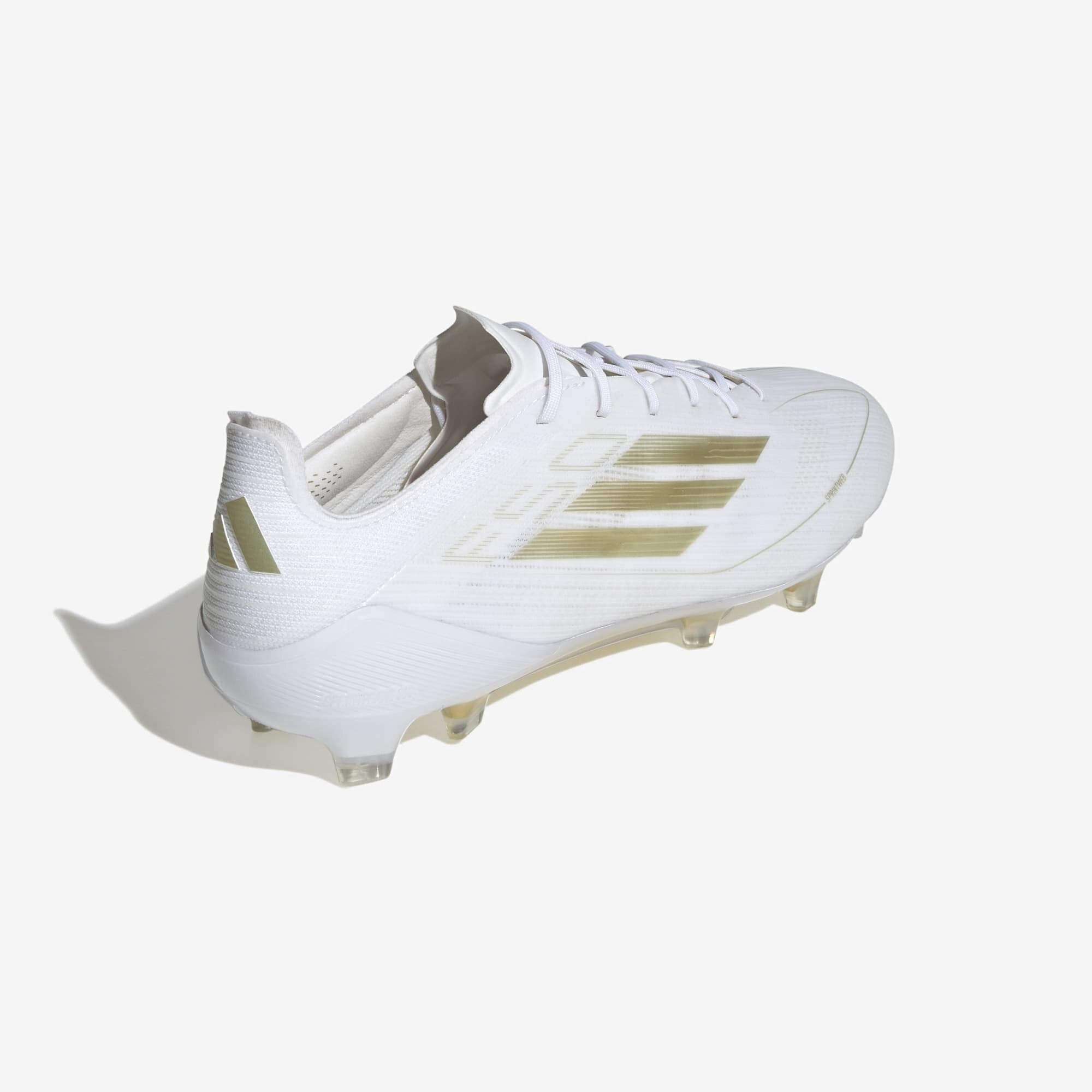adidas F50 Elite Firm-Ground Low-Top Soccer Cleats - Cloud White / Gold Metallic / Cloud White