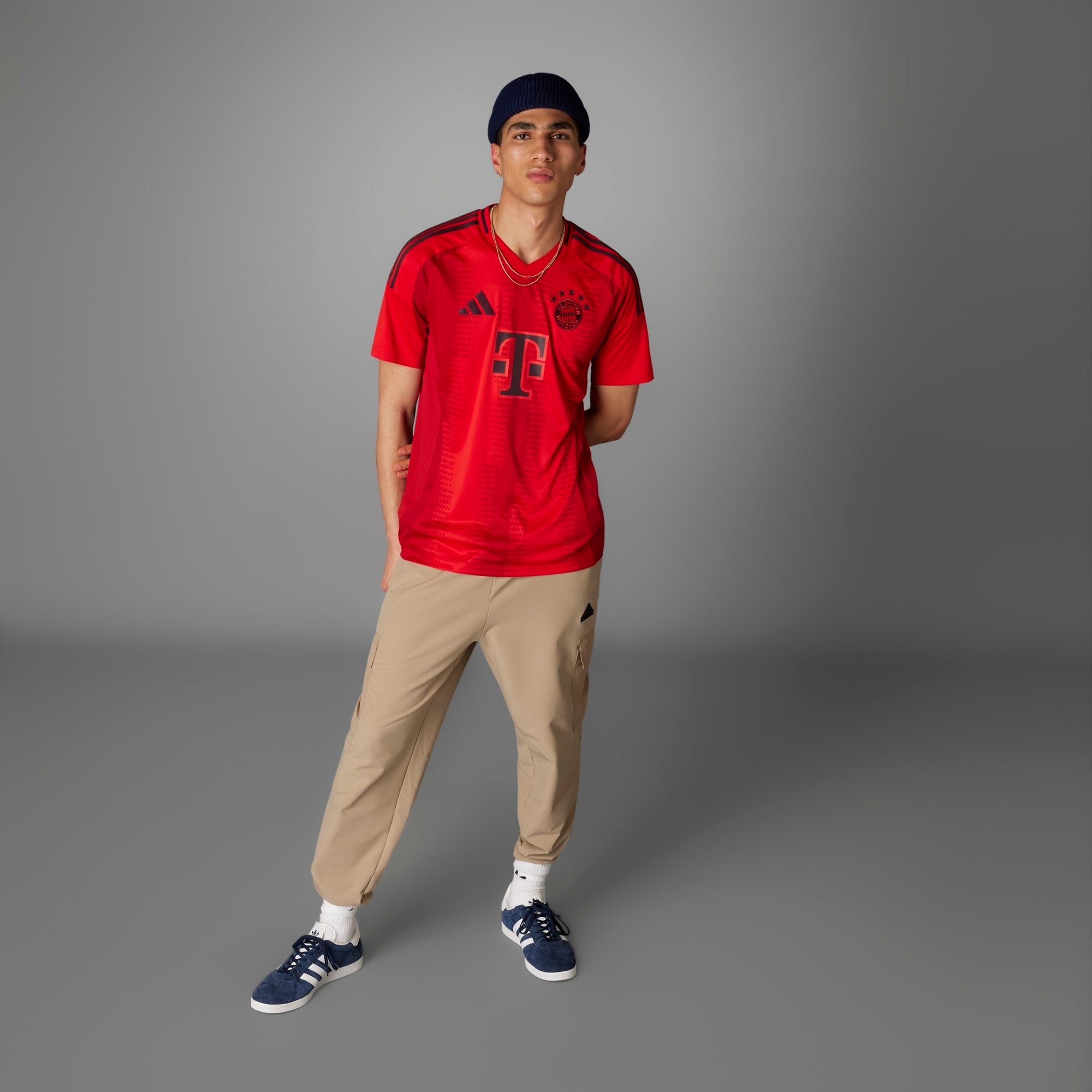 adidas FC Bayern 2024/25 Stadium Home Men's AEROREADY Soccer Replica Jersey - Red