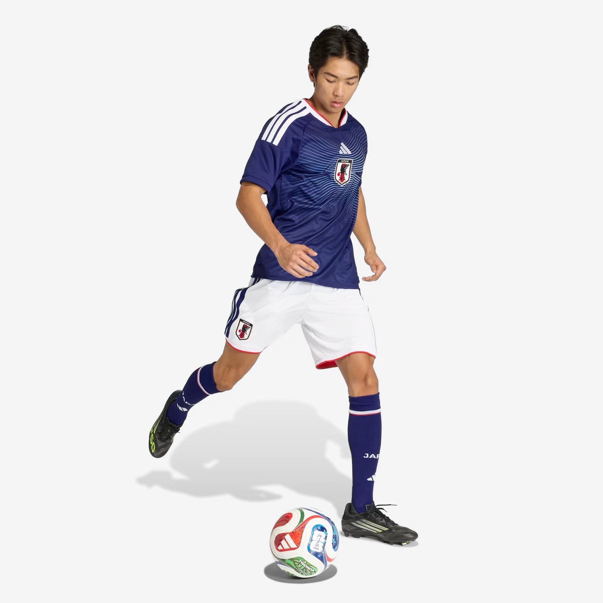 adidas Japan 2026 Stadium Home Men's Soccer Jersey - Japan Blue / Ash Blue