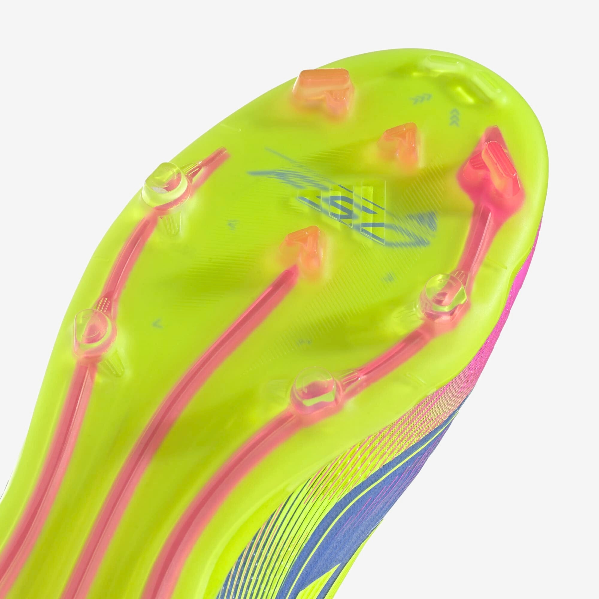 adidas Jr. F50 Elite Little/Big Kids' FG Low-Top Soccer Cleats - Blue Fusion / Lucid Lemon / Lucid Pink