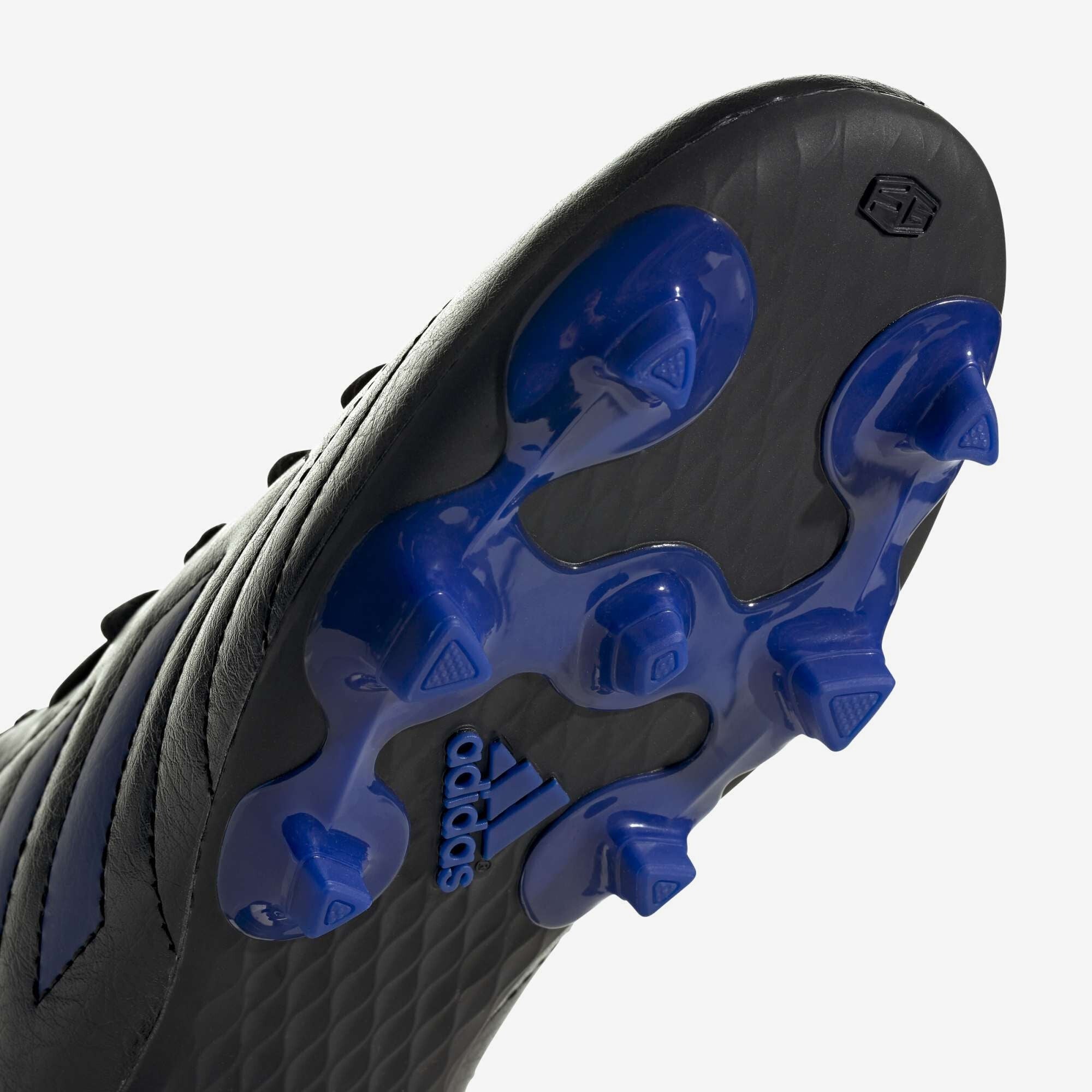 adidas Jr. Goletto VII Little/Big Kids' Firm-Ground Low-Top Soccer Cleats - Core Black / Team Royal Blue / Team Royal Blue