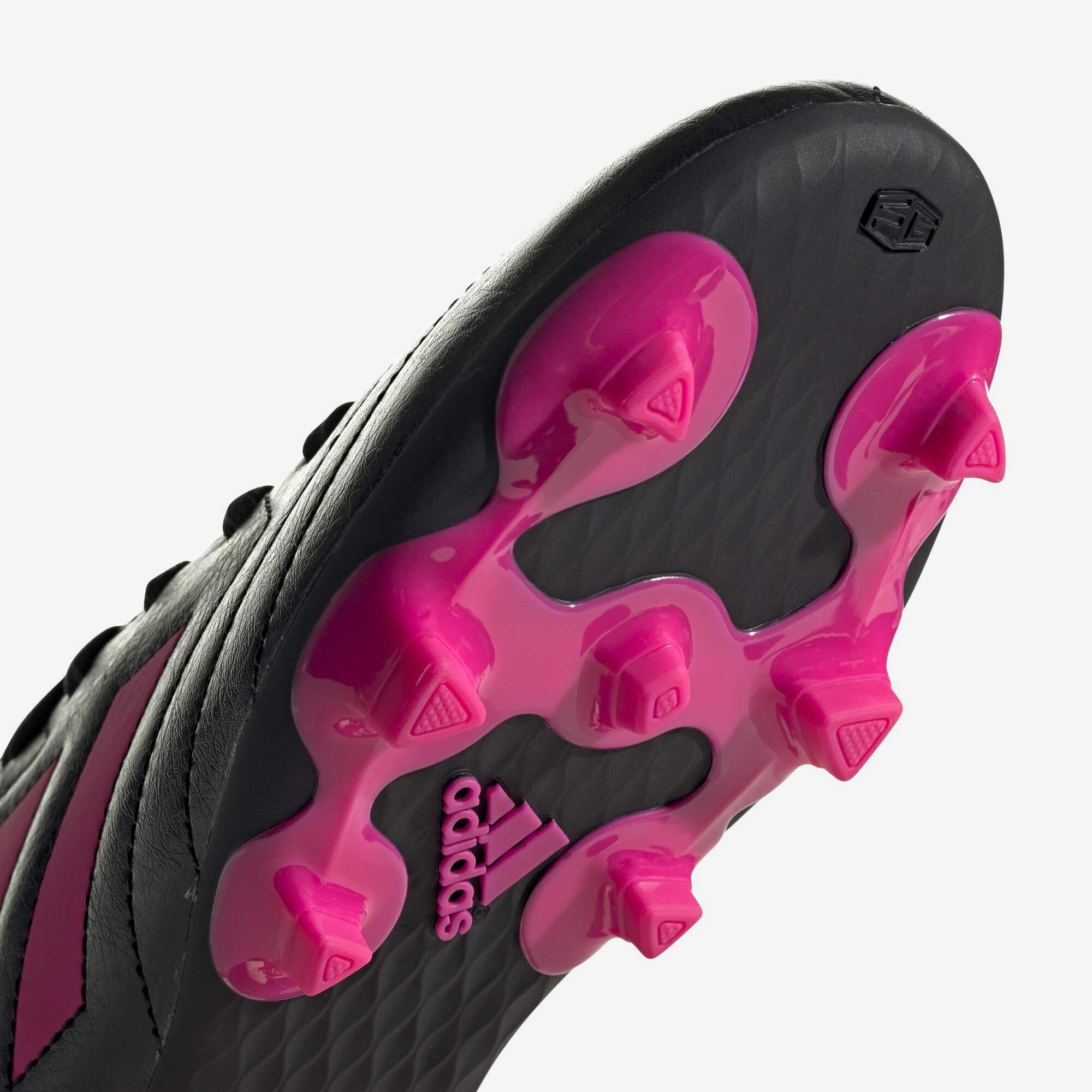 adidas Jr. Goletto VII Little/Big Kids' Firm-Ground Low-Top Soccer Cleats - Core Black / Shock Pink / Shock Pink