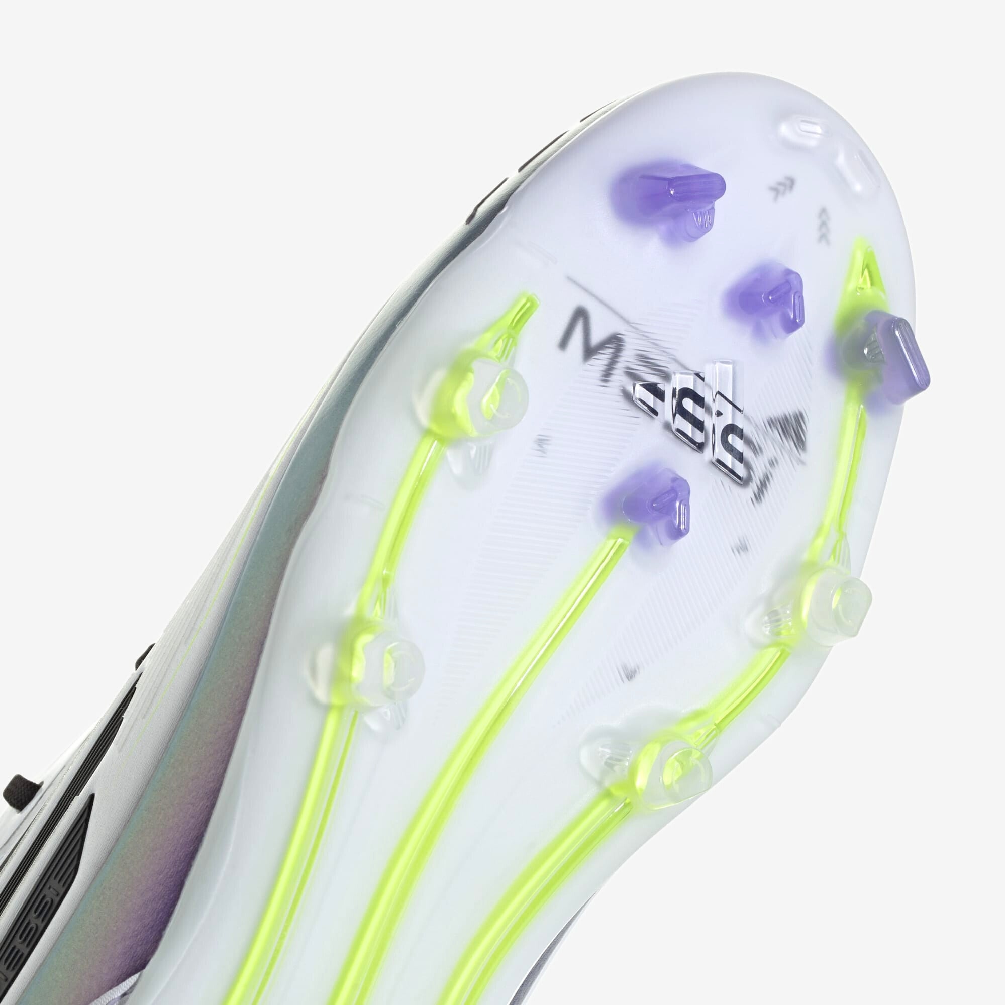 adidas Jr. Messi F50 Pro Little/Big Kids' FG Low-Top Soccer Cleats - Cloud White / Core Black / Purple