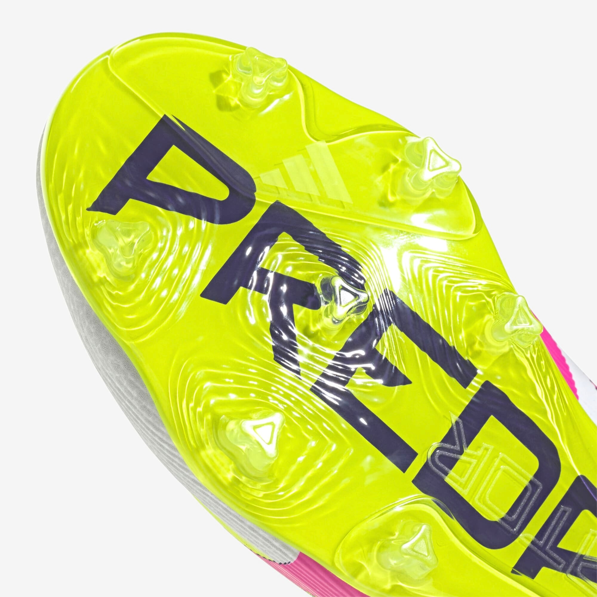 adidas Jr. Predator Elite Big Kids' FG Low-Top Soccer Cleats - Cloud White / Lucid Pink / Lucid Lemon