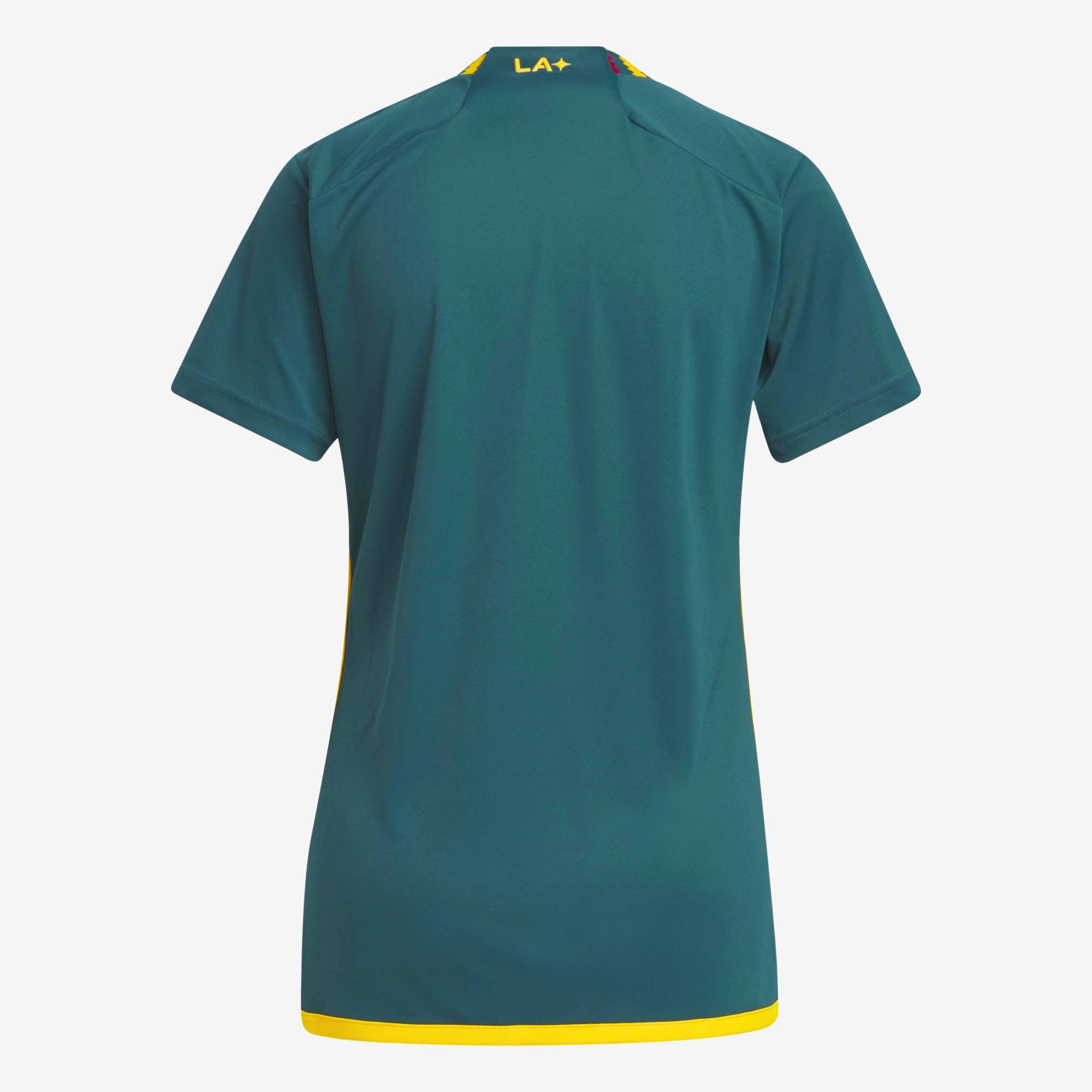 adidas LA Galaxy 2023/24 Stadium Away Women's Soccer Jersey - Mystery Green / Team Collegiate Gold