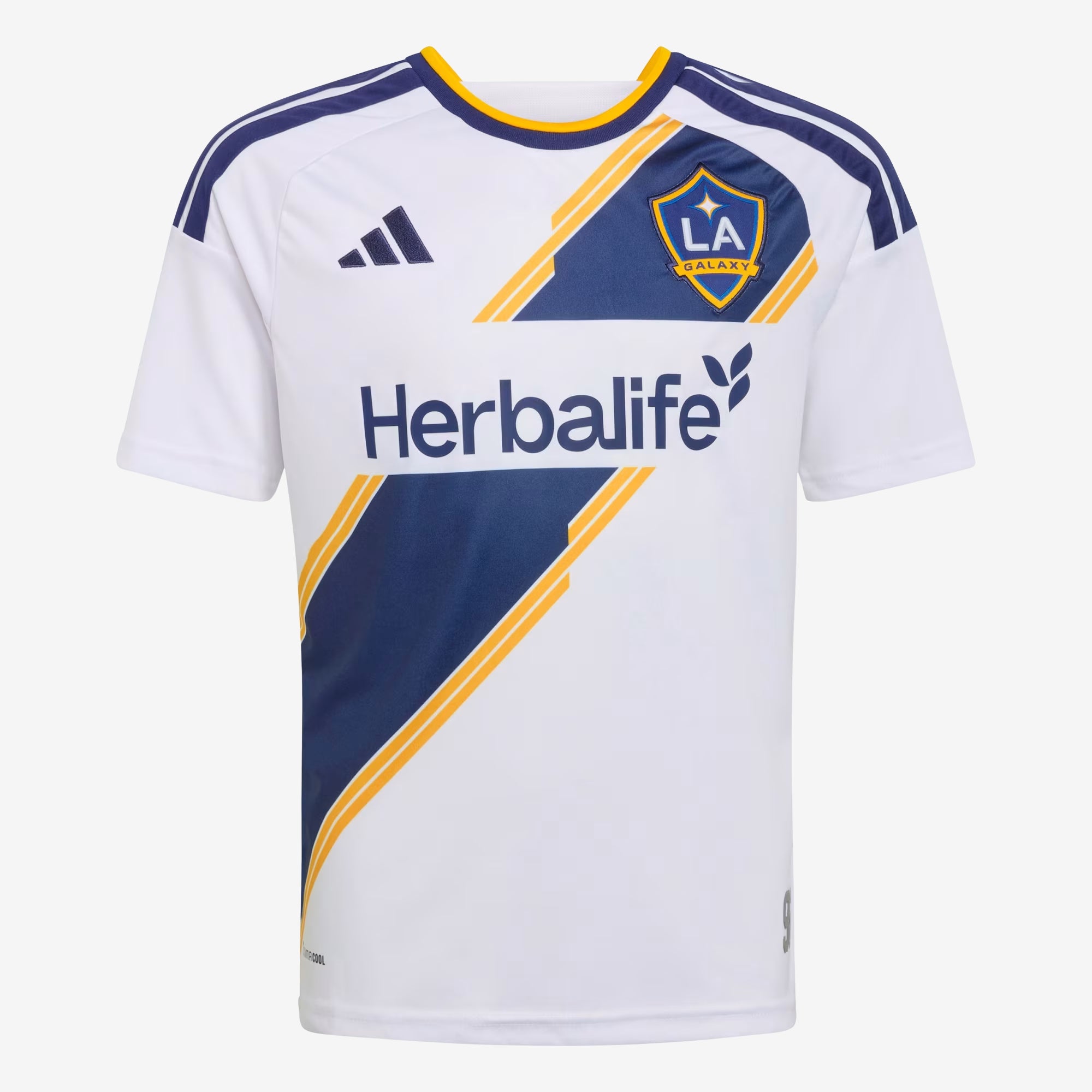 adidas LA Galaxy 2026/27 Stadium Home Big Kids' Soccer Jersey - White