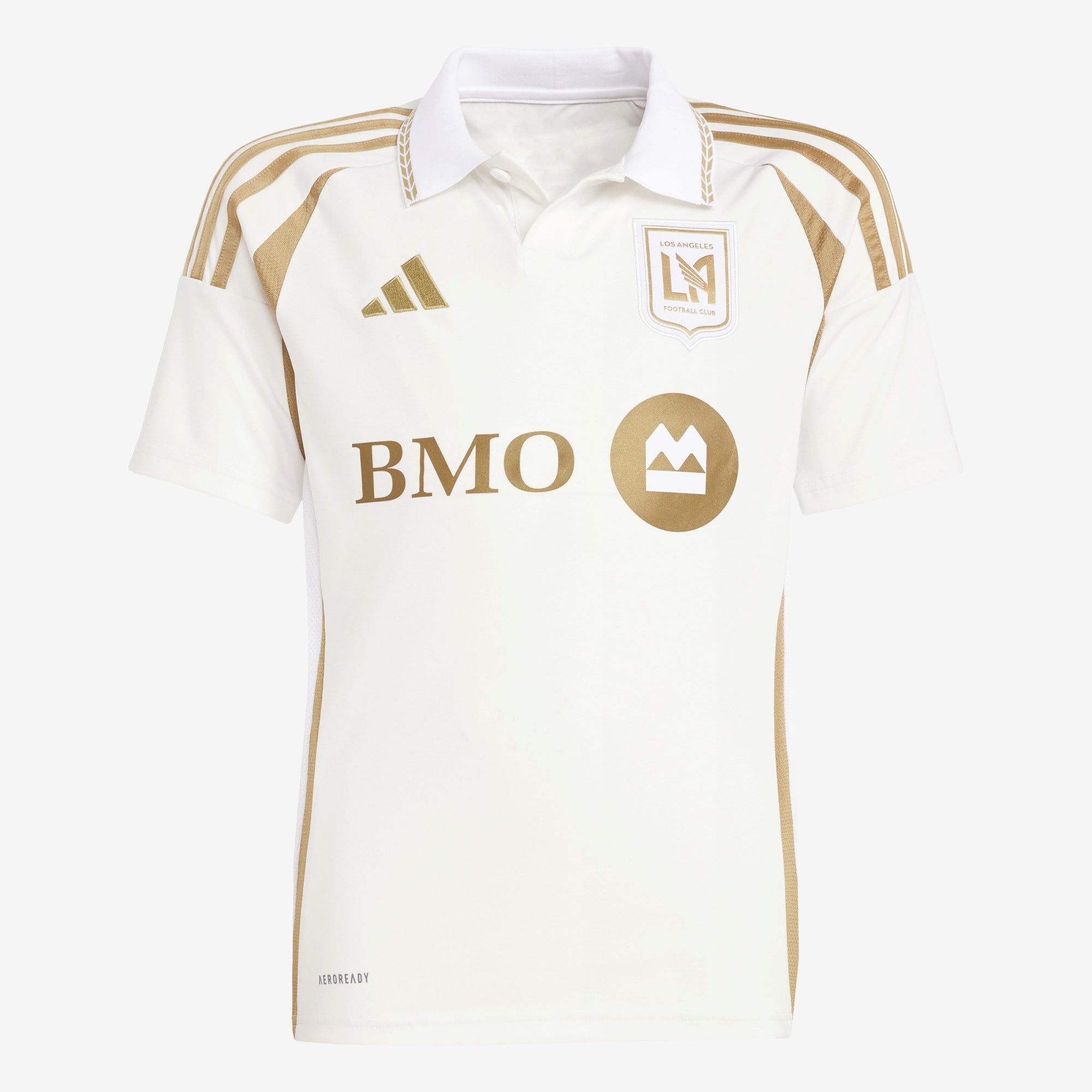 adidas LAFC 2025/26 Stadium Away Big Kids' AEROREADY Soccer Replica Jersey - White