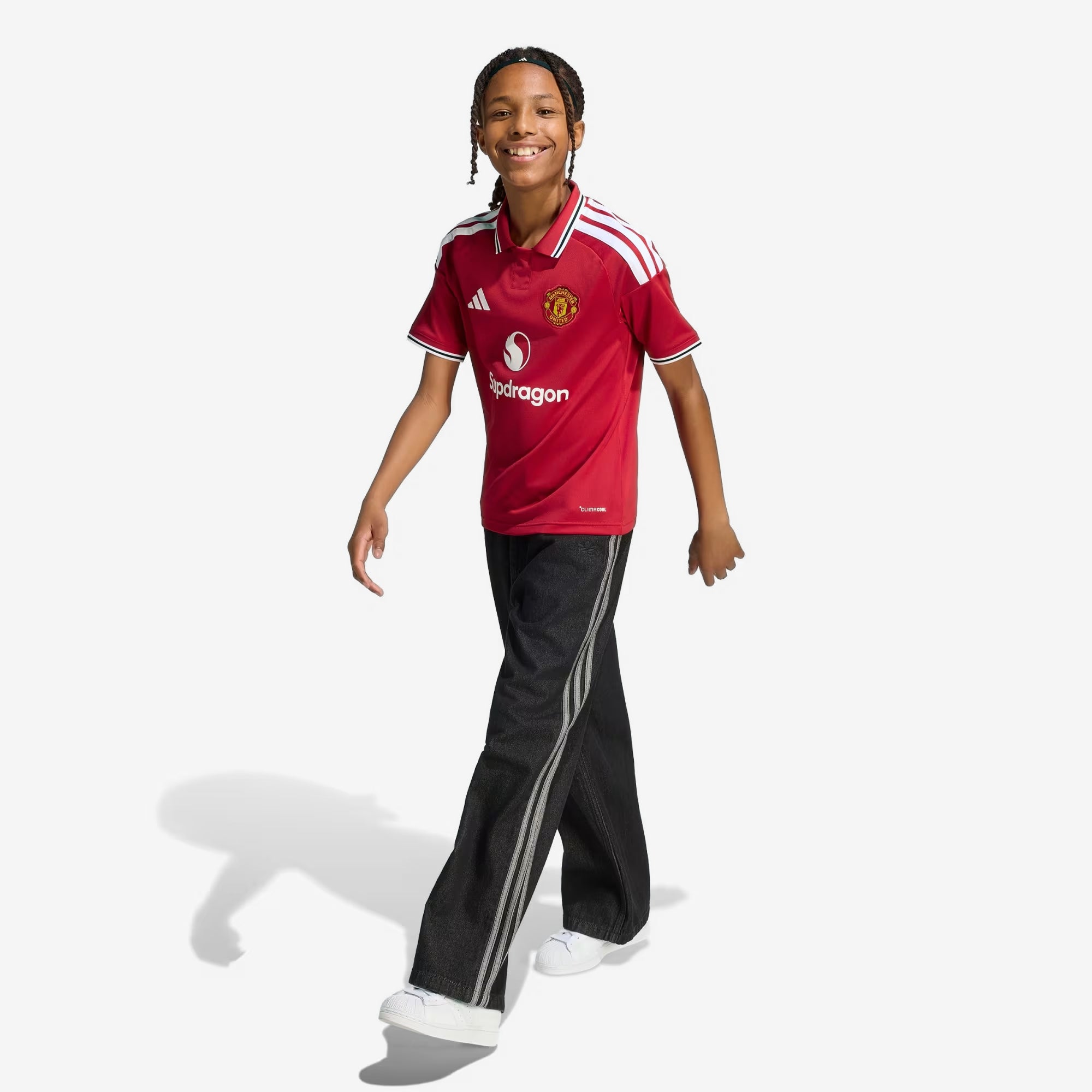 adidas Manchester United 2026/27 Stadium Home Big Kids' Soccer Jersey - Mufc Red