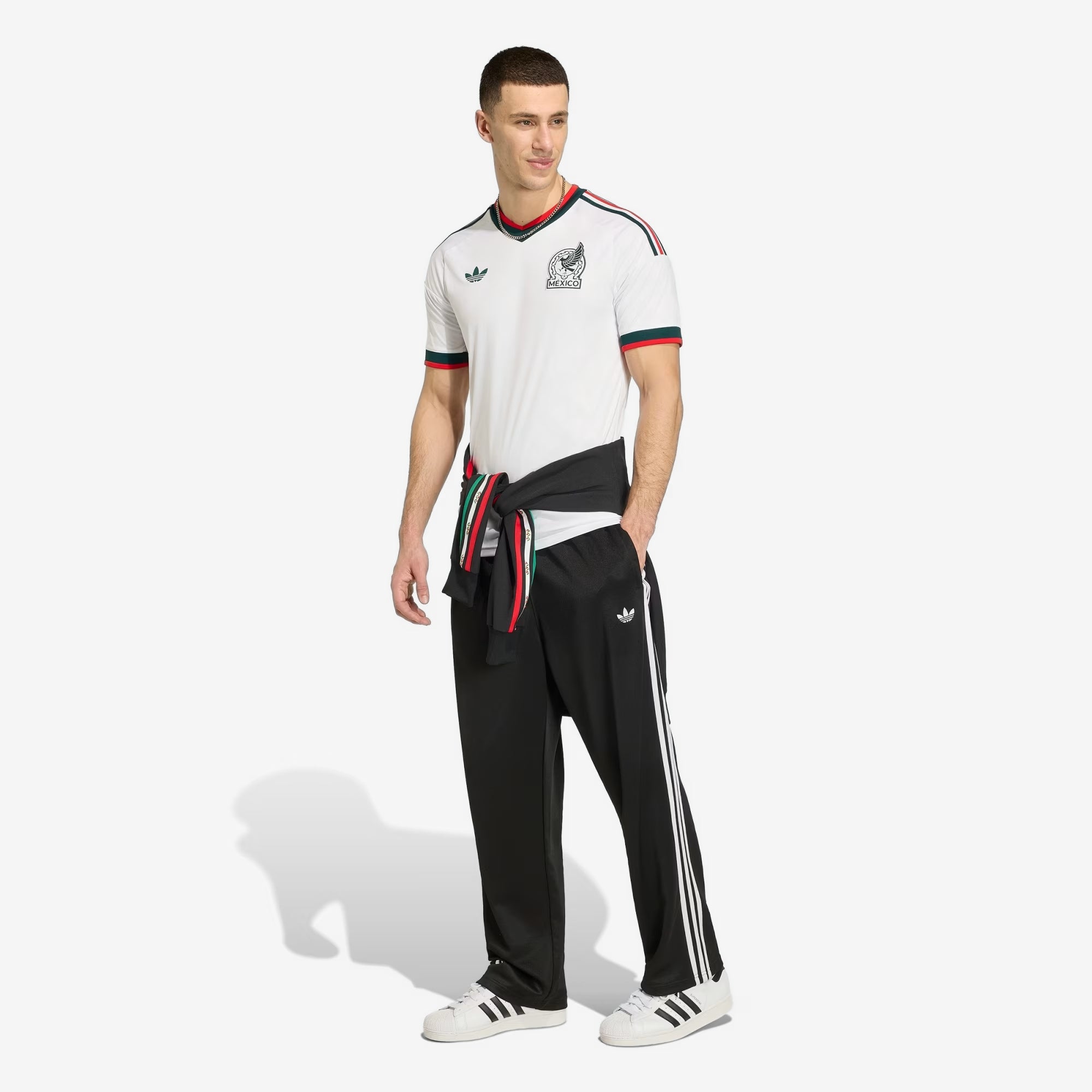 adidas Mexico 2026 Stadium Away Men's Soccer Jersey - White