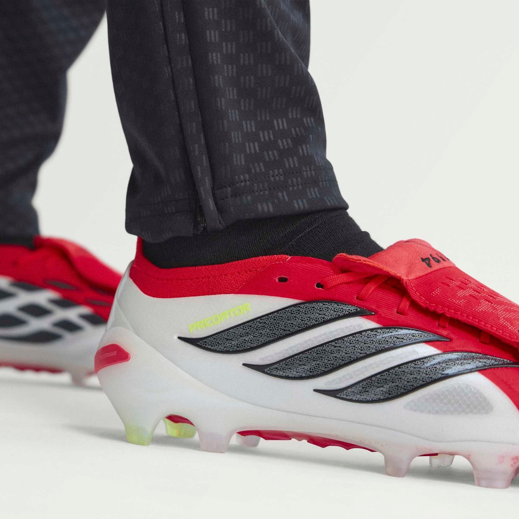adidas Predator Elite Fold-Over Tongue Firm-Ground Low-Top Soccer Cleats - Lucid Red / Core Black / Cloud White